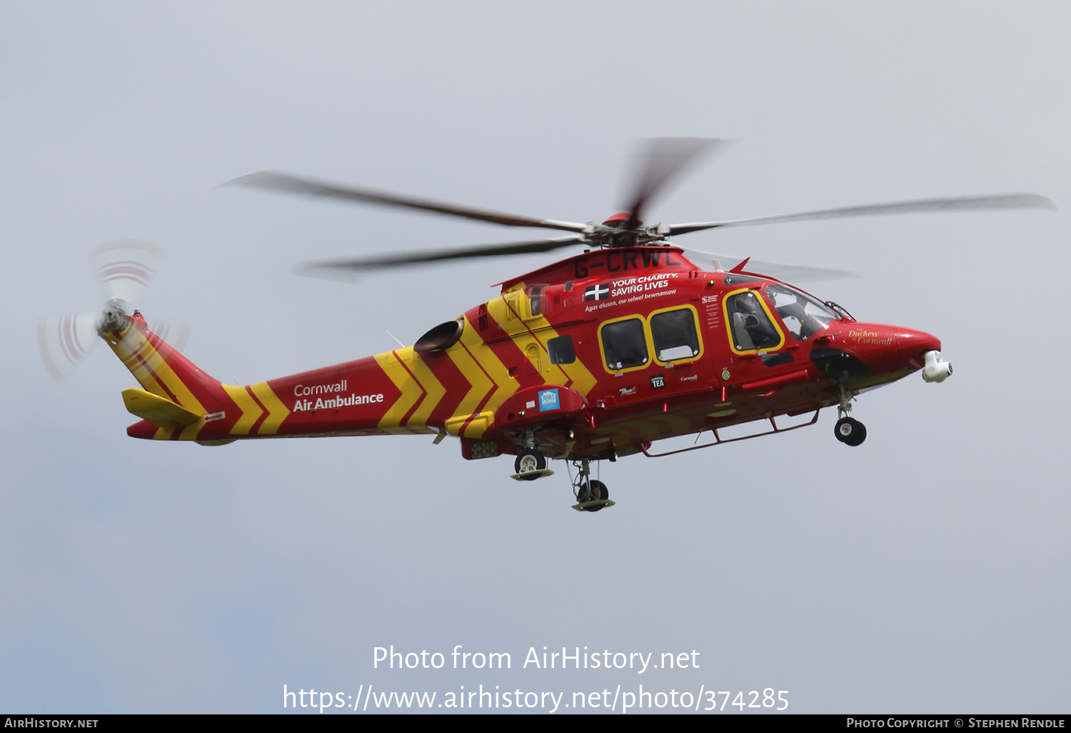 Aircraft Photo of G-CRWL | AgustaWestland AW-169 | Cornwall Air Ambulance | AirHistory.net #374285