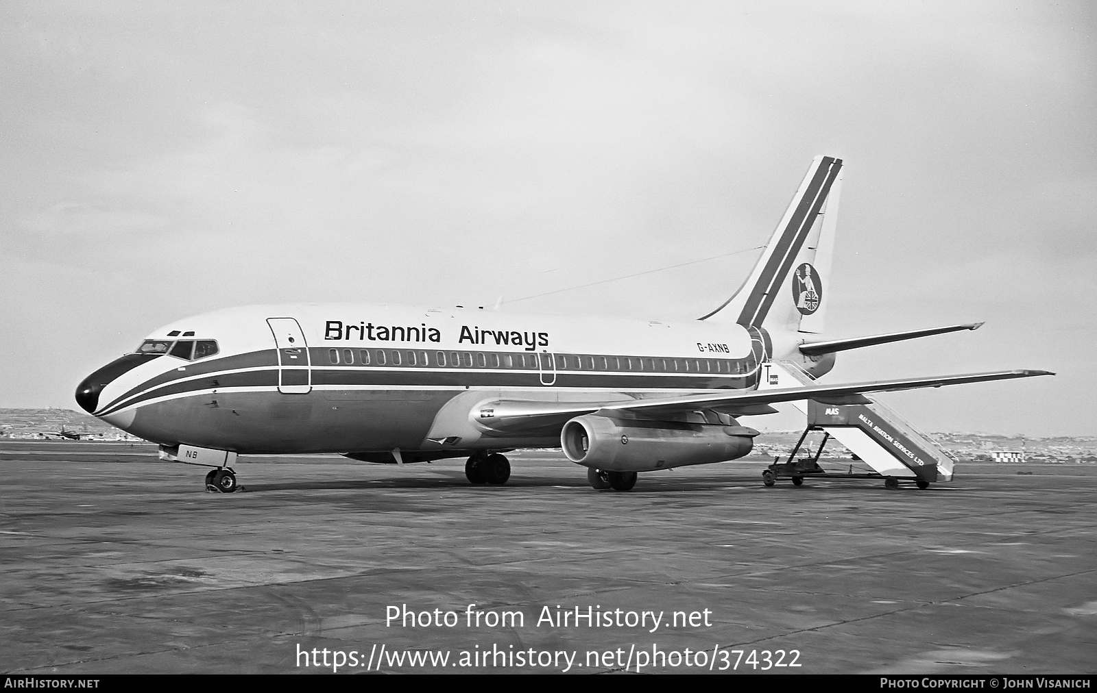 Aircraft Photo of G-AXNB | Boeing 737-204C | Britannia Airways | AirHistory.net #374322