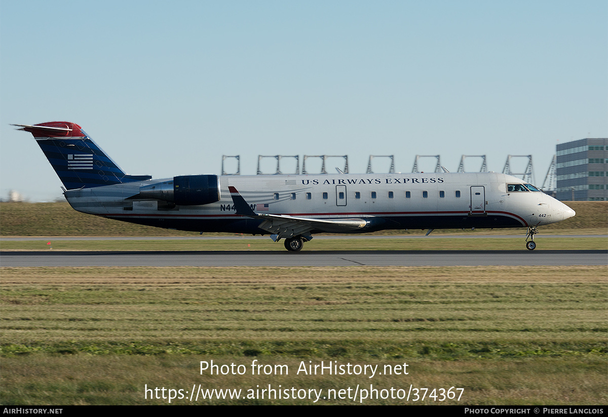 Aircraft Photo of N442AW | Bombardier CRJ-200LR (CL-600-2B19) | US Airways Express | AirHistory.net #374367