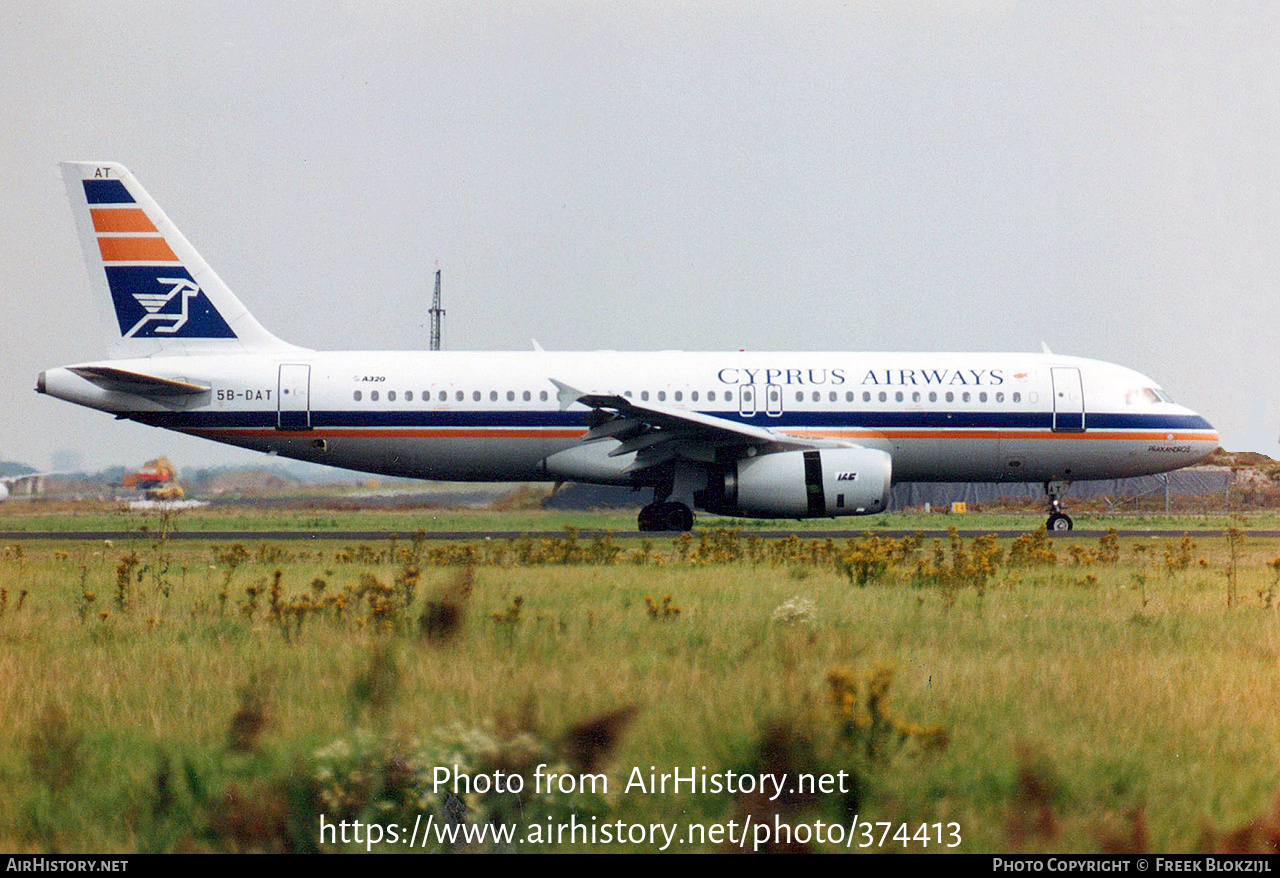 Aircraft Photo of 5B-DAT | Airbus A320-231 | Cyprus Airways | AirHistory.net #374413