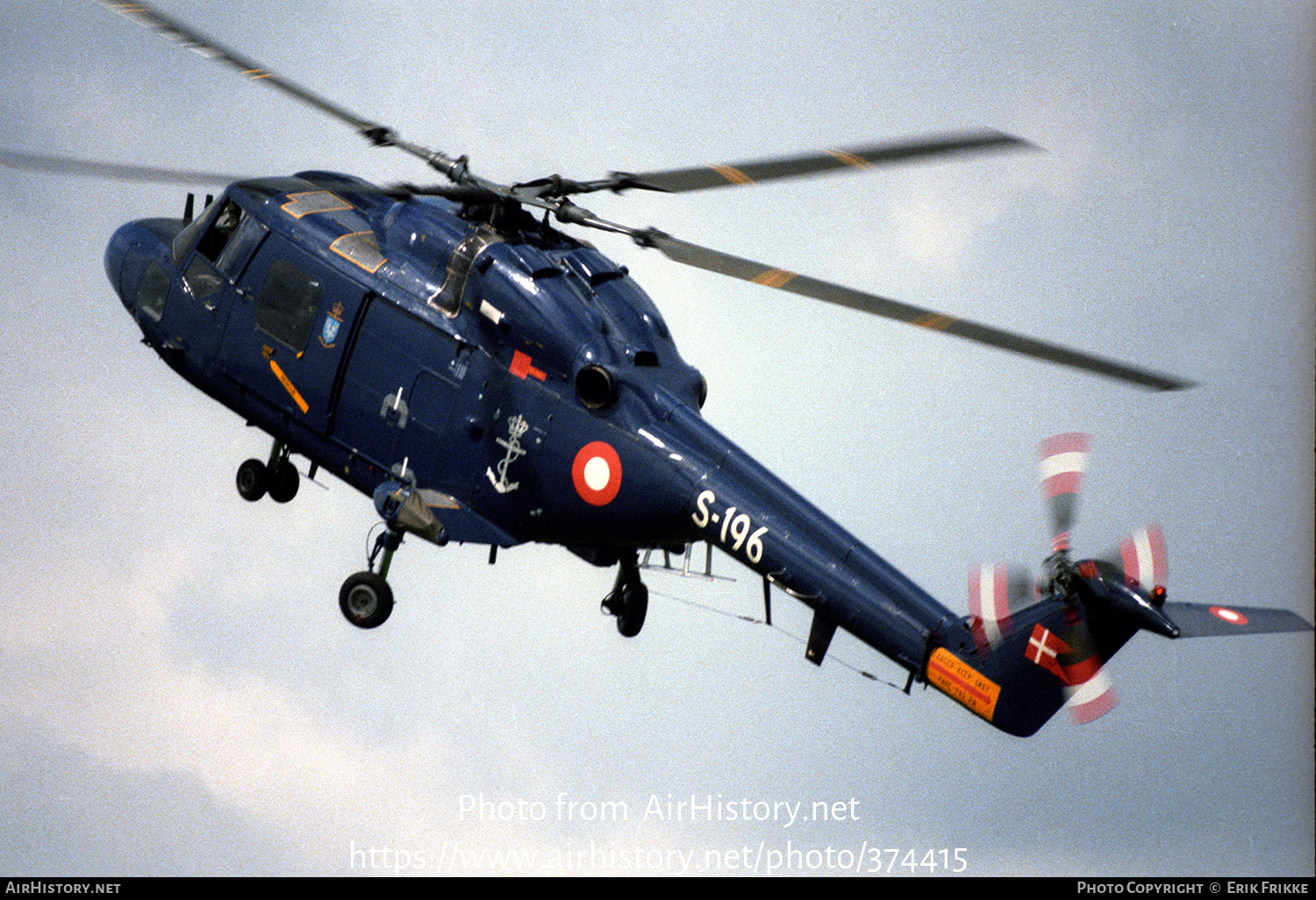 Aircraft Photo of S-196 | Westland WG-13 Lynx Mk80 | Denmark - Navy | AirHistory.net #374415