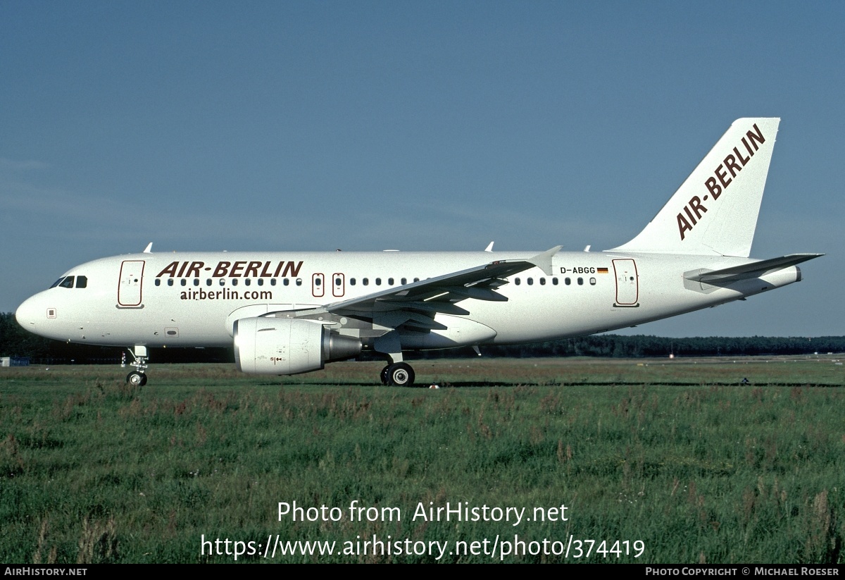 Aircraft Photo of D-ABGG | Airbus A319-112 | Air Berlin | AirHistory.net #374419