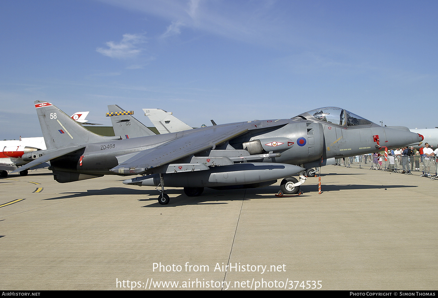 Aircraft Photo of ZD468 | British Aerospace Harrier GR7 | UK - Air Force | AirHistory.net #374535