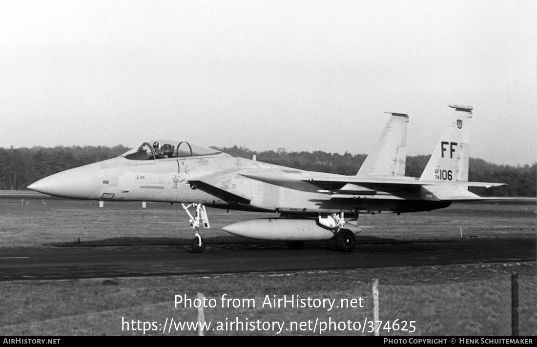 Aircraft Photo of 74-0106 / AF74-106 | McDonnell Douglas F-15A Eagle | USA - Air Force | AirHistory.net #374625