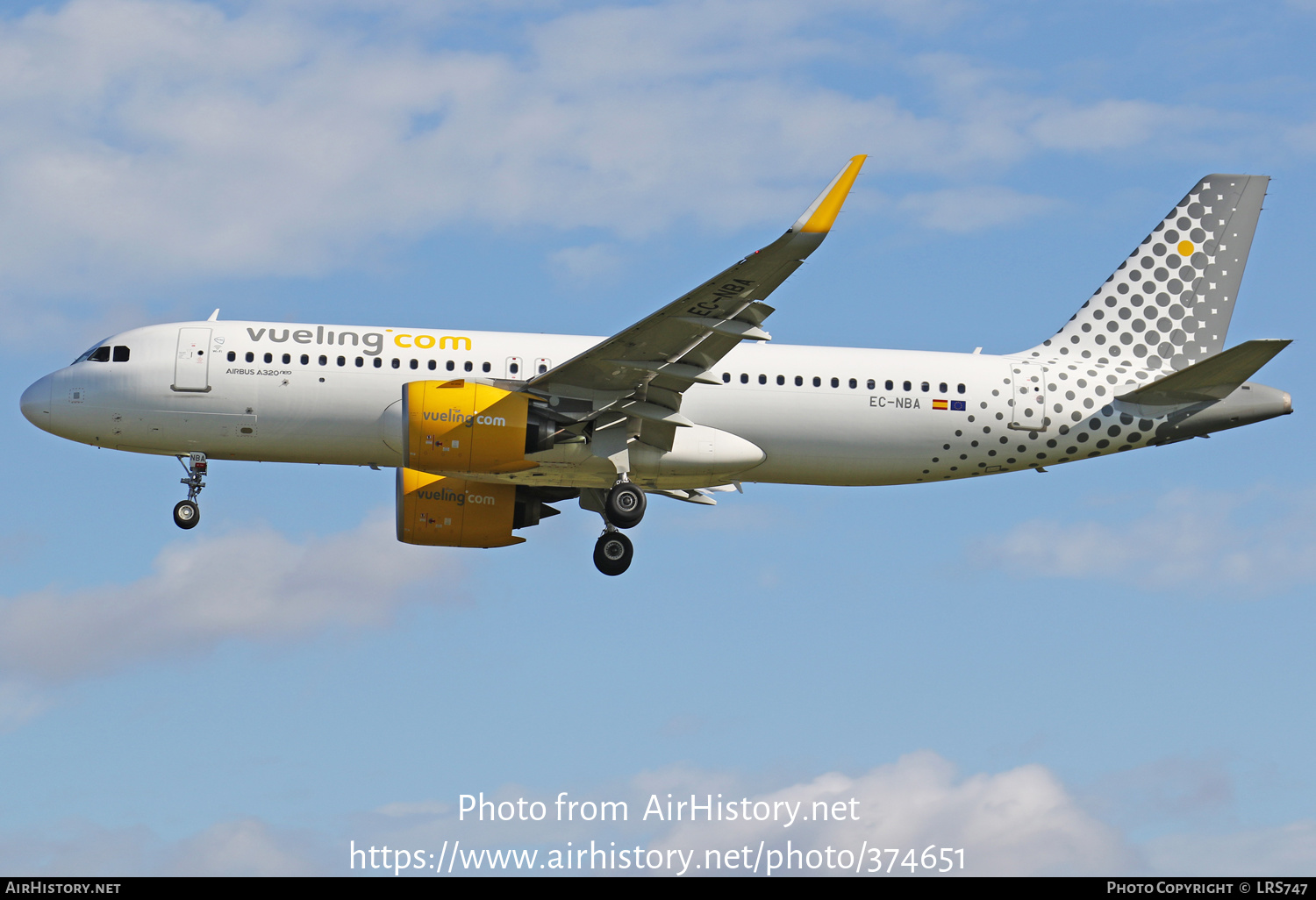 Aircraft Photo of EC-NBA | Airbus A320-271N | Vueling Airlines | AirHistory.net #374651