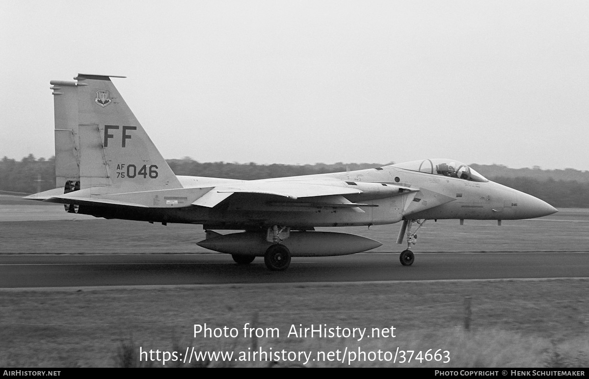 Aircraft Photo of 75-0046 / AF75-046 | McDonnell Douglas F-15A Eagle | USA - Air Force | AirHistory.net #374663