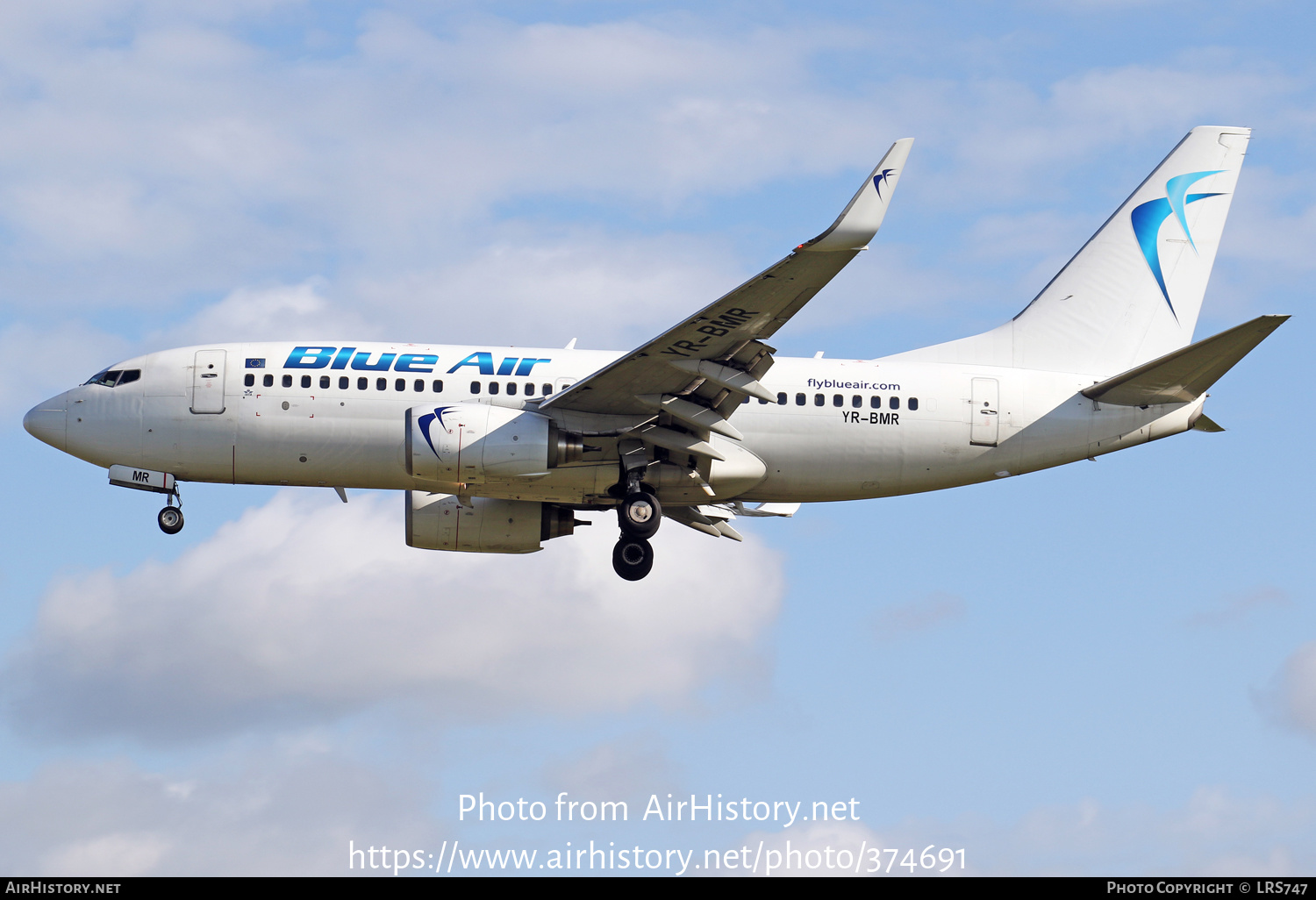 Aircraft Photo of YR-BMR | Boeing 737-7K2 | Blue Air | AirHistory.net #374691