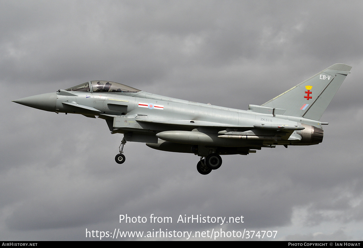 Aircraft Photo of ZK315 | Eurofighter EF-2000 Typhoon FGR4 | UK - Air Force | AirHistory.net #374707