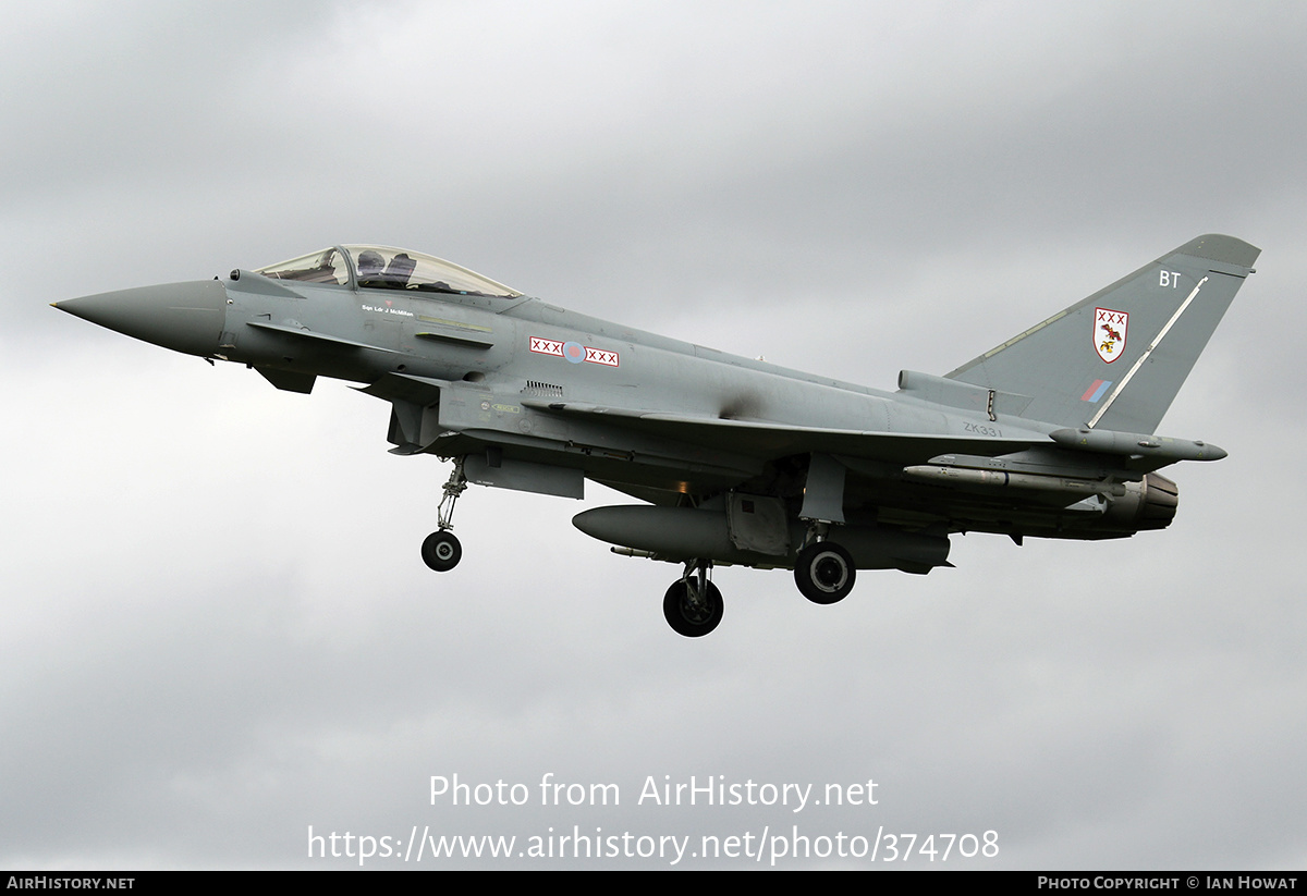 Aircraft Photo of ZK331 | Eurofighter EF-2000 Typhoon FGR4 | UK - Air Force | AirHistory.net #374708