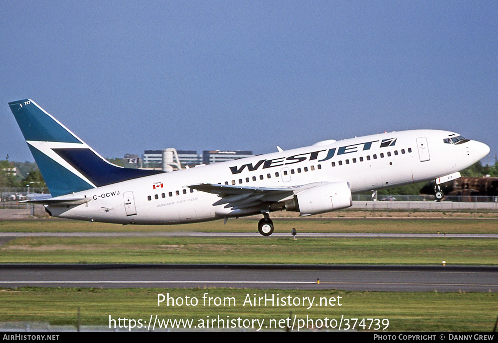 Aircraft Photo of C-GCWJ | Boeing 737-7CT | WestJet | AirHistory.net #374739