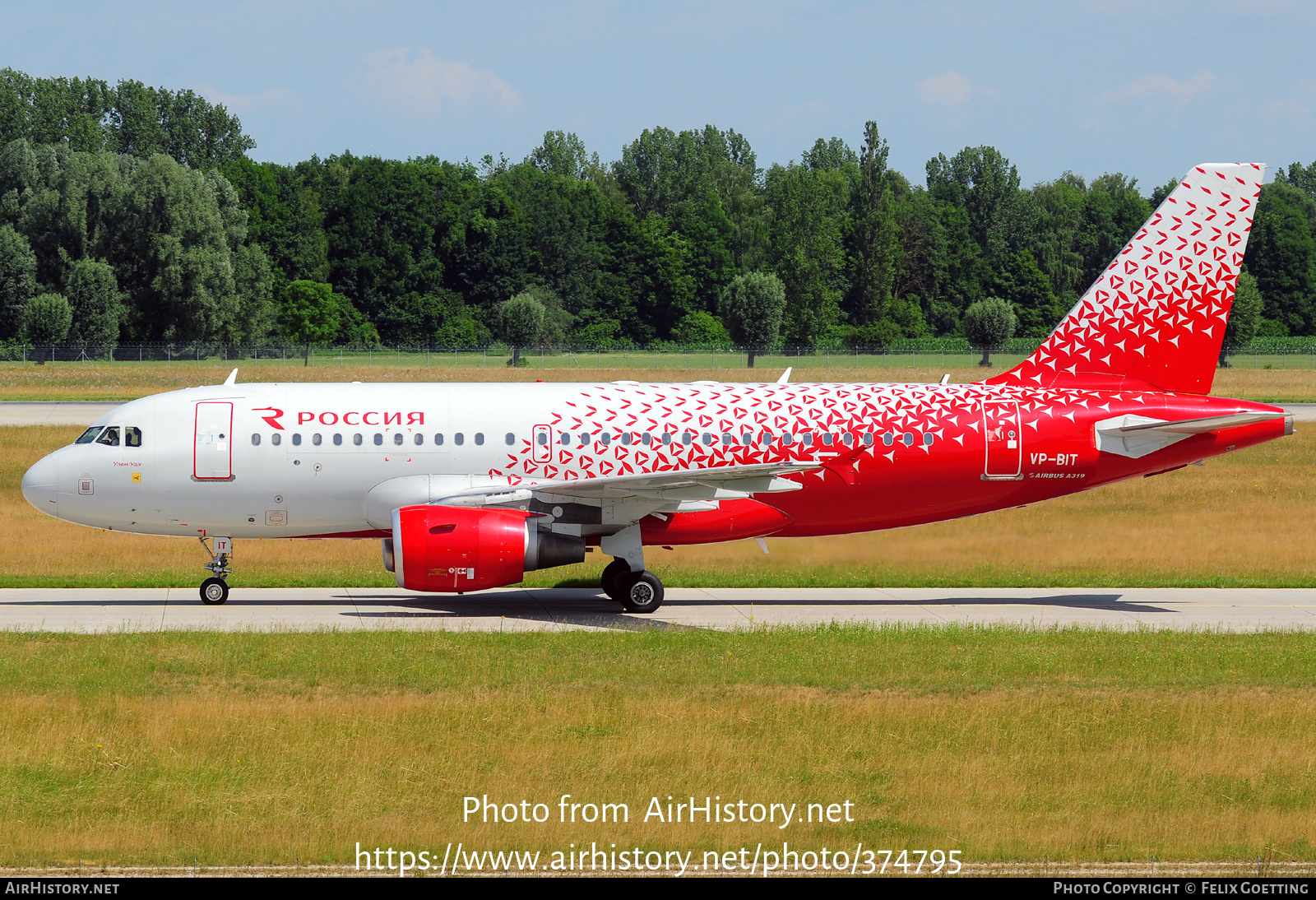 Aircraft Photo of VP-BIT | Airbus A319-111 | Rossiya - Russian Airlines | AirHistory.net #374795