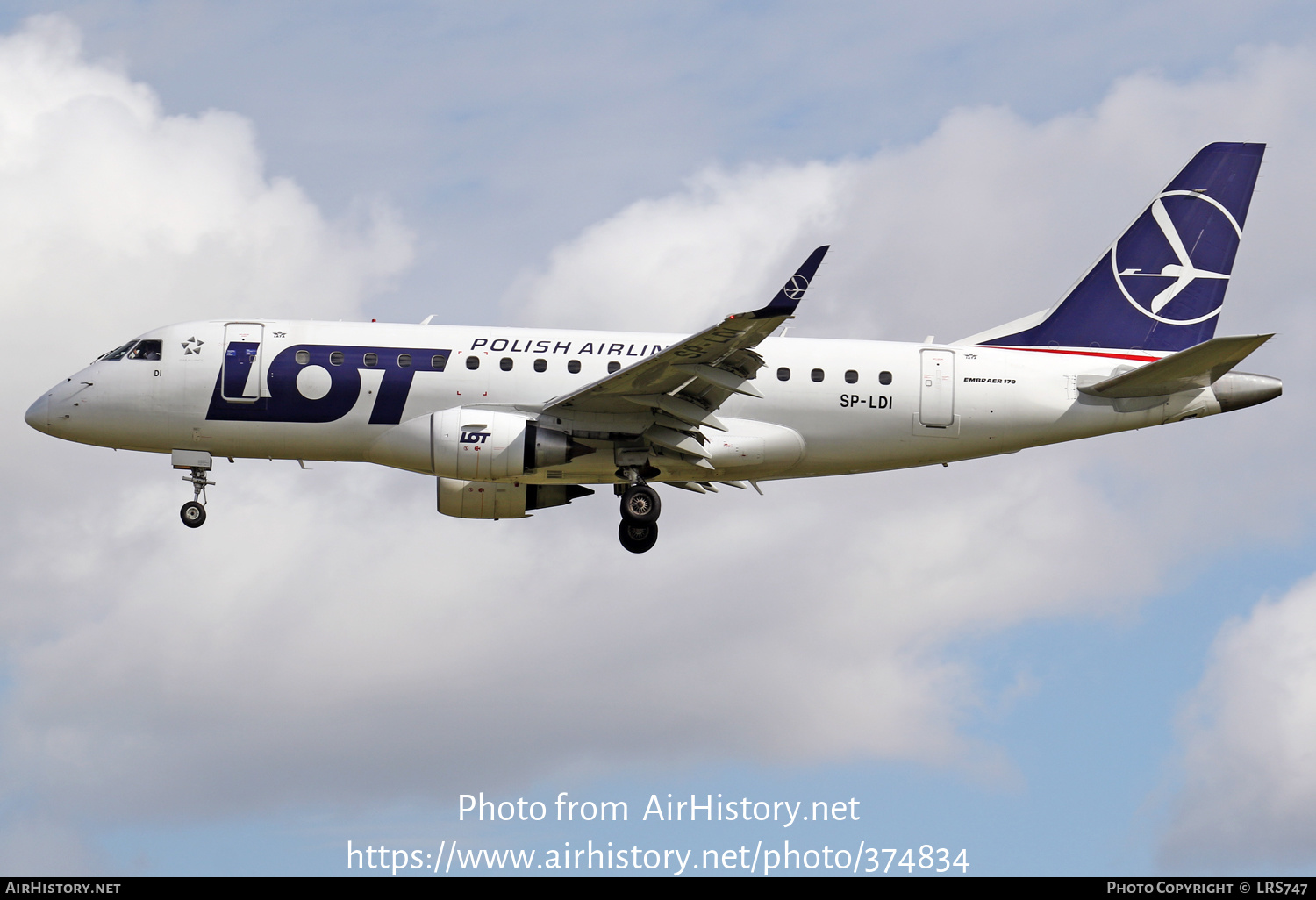 Aircraft Photo of SP-LDI | Embraer 170LR (ERJ-170-100LR) | LOT Polish Airlines - Polskie Linie Lotnicze | AirHistory.net #374834