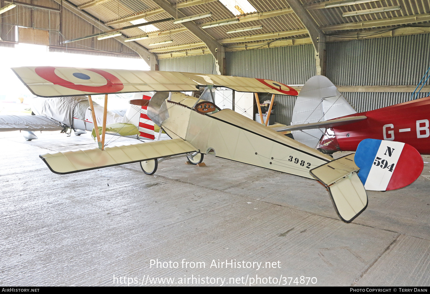 Aircraft Photo of G-CLPN / N594 | Nieuport 11 (replica) | UK - Navy | AirHistory.net #374870