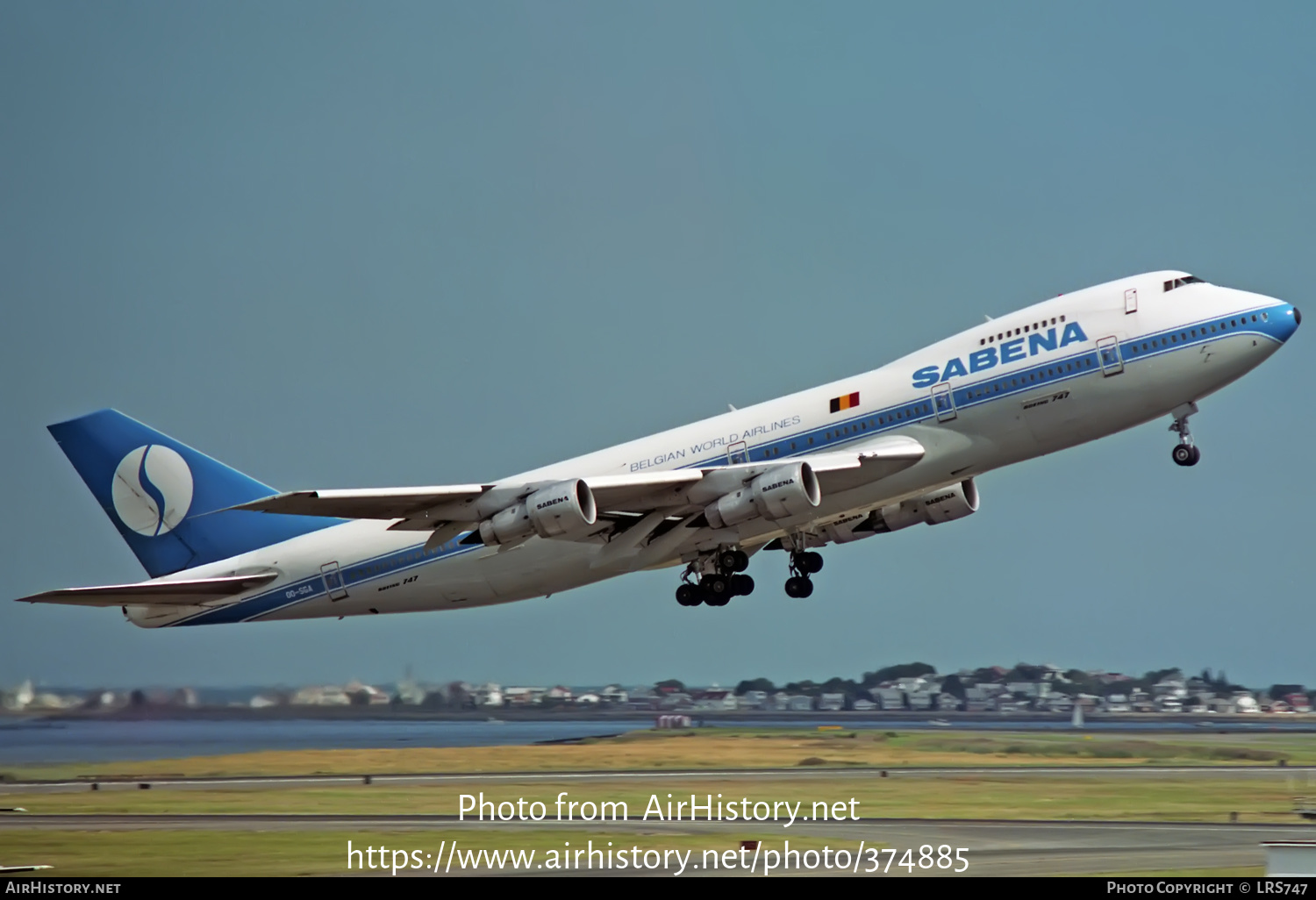 Aircraft Photo of OO-SGA | Boeing 747-129(M) | Sabena | AirHistory.net #374885