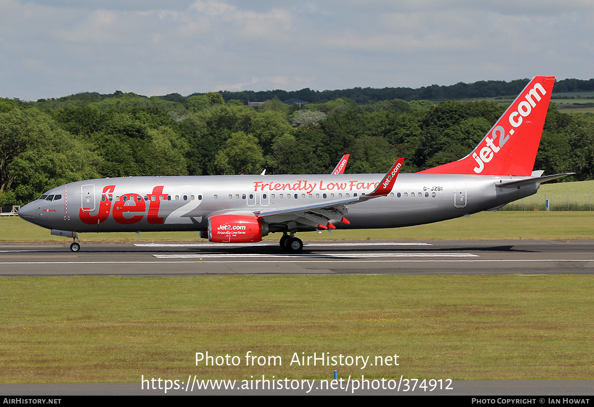 Aircraft Photo of G-JZBI | Boeing 737-800 | Jet2 | AirHistory.net #374912