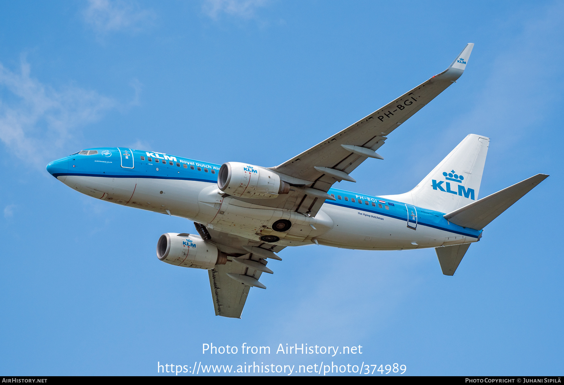 Aircraft Photo of PH-BGI | Boeing 737-7K2 | KLM - Royal Dutch Airlines | AirHistory.net #374989