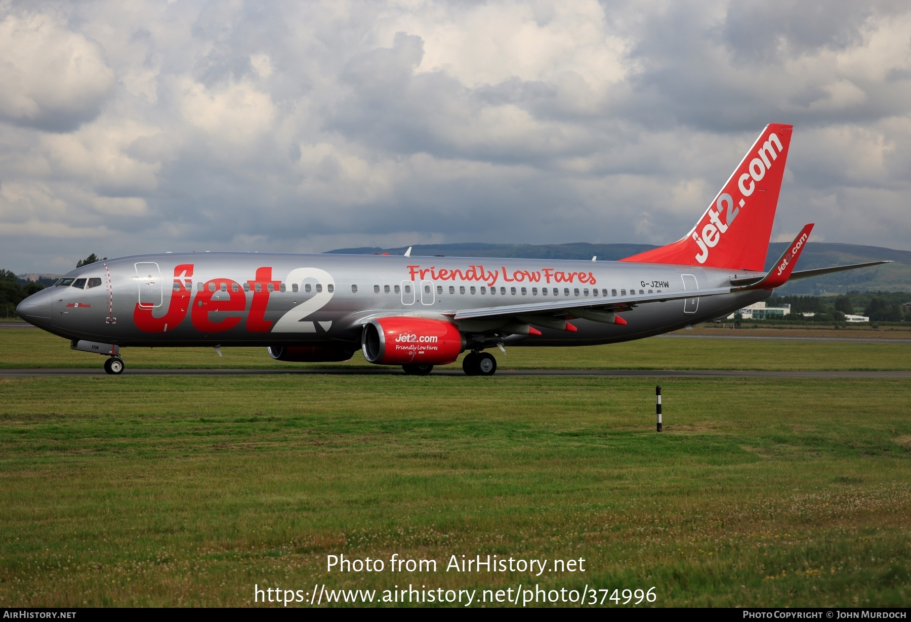 Aircraft Photo of G-JZHW | Boeing 737-800 | Jet2 | AirHistory.net #374996