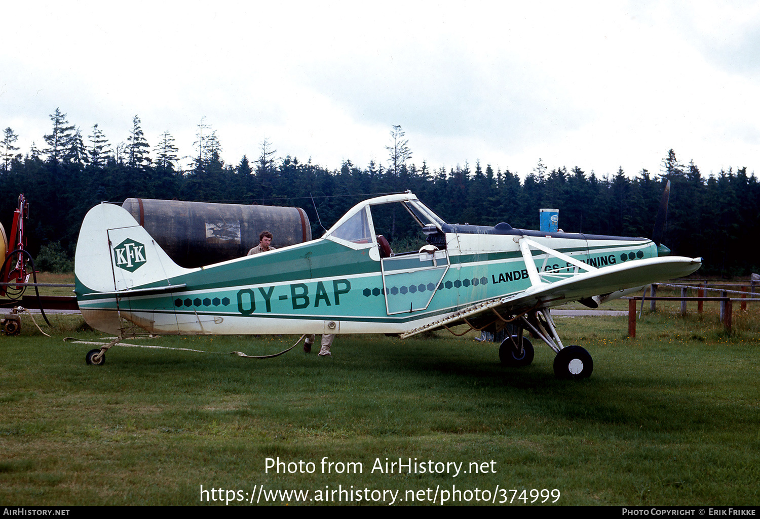 Aircraft Photo of OY-BAP | Piper PA-25-235 Pawnee B | KFK - Korn- & Foderstof Kompagniet | AirHistory.net #374999