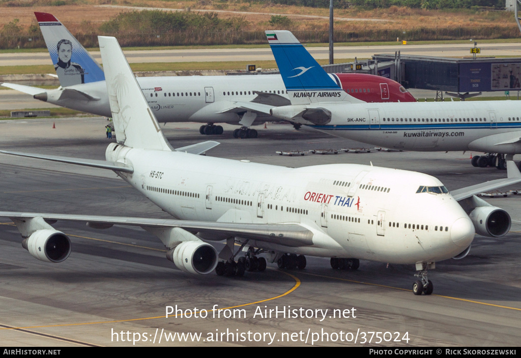 Aircraft Photo of HS-STC | Boeing 747-412 | Orient Thai Airlines | AirHistory.net #375024