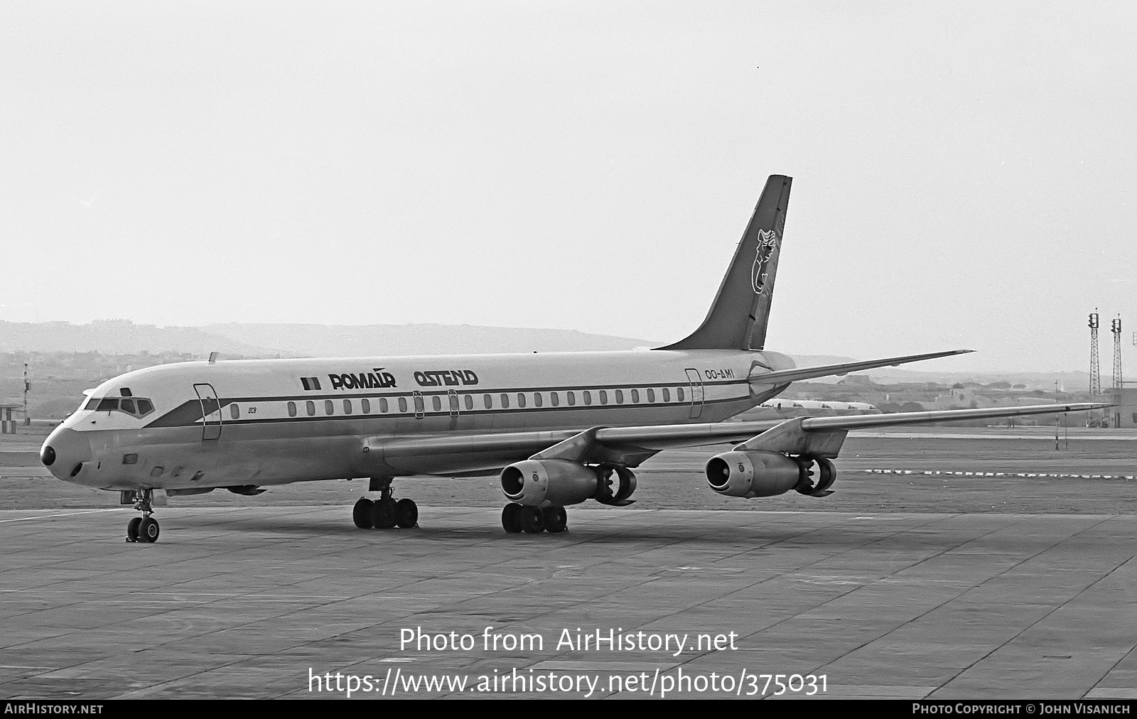 Aircraft Photo of OO-AMI | Douglas DC-8-33 | Pomair Ostend | AirHistory.net #375031