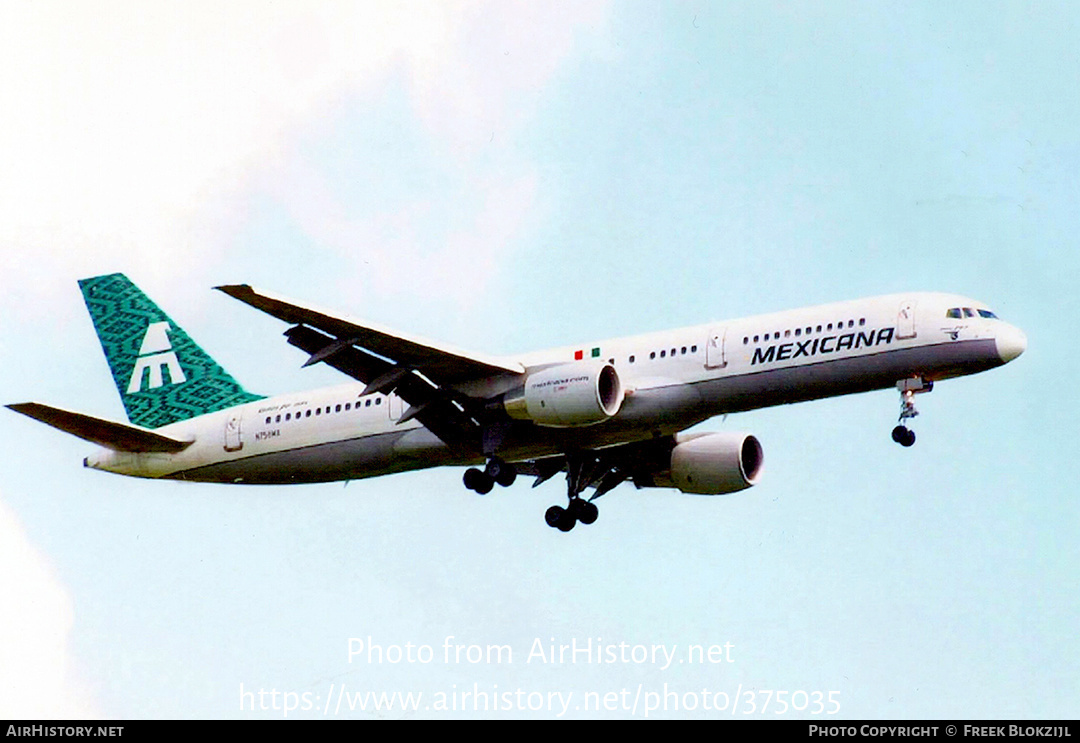 Aircraft Photo of N758MX | Boeing 757-2Q8 | Mexicana | AirHistory.net #375035