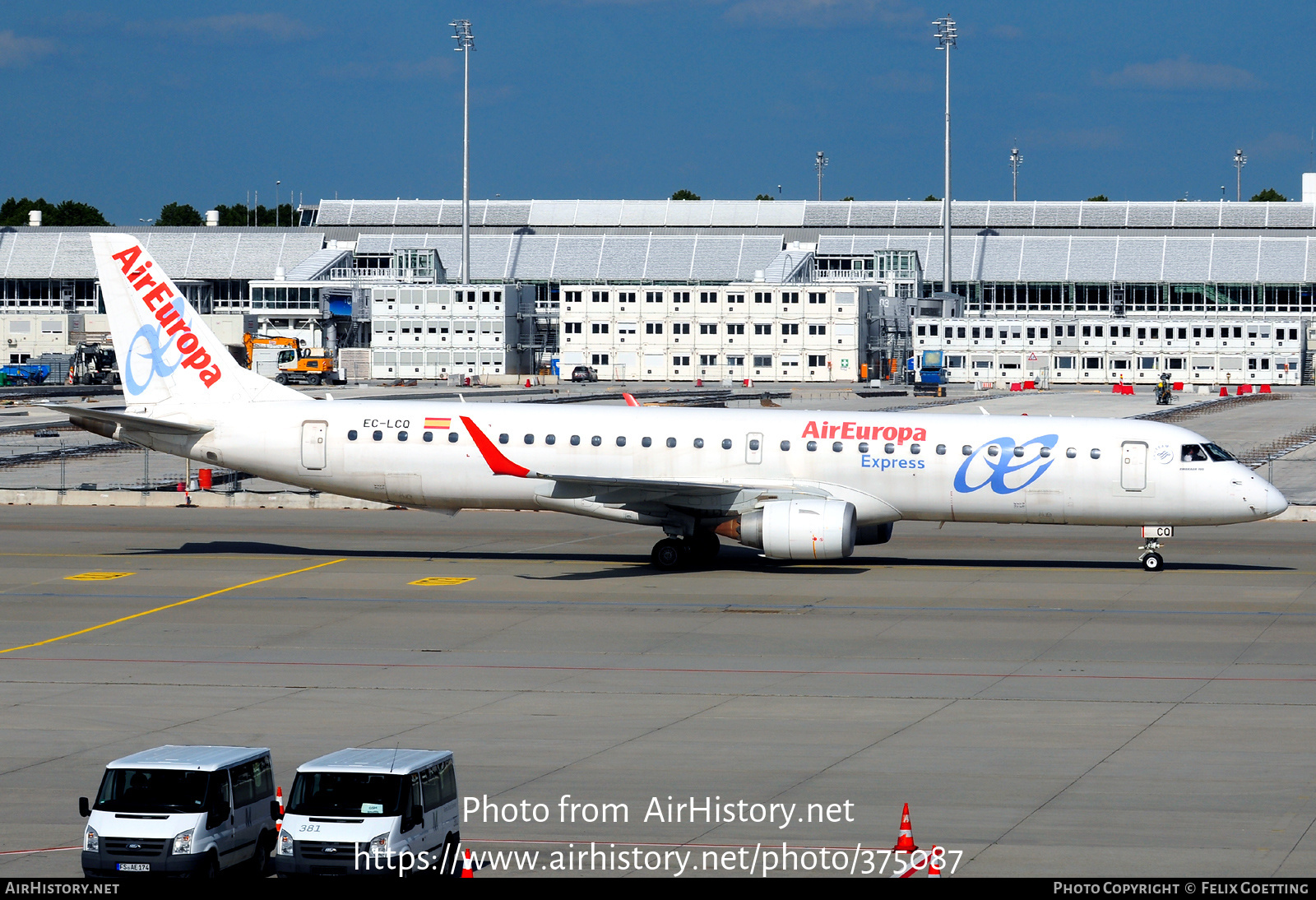 Aircraft Photo of EC-LCQ | Embraer 195LR (ERJ-190-200LR) | Air Europa Express | AirHistory.net #375087