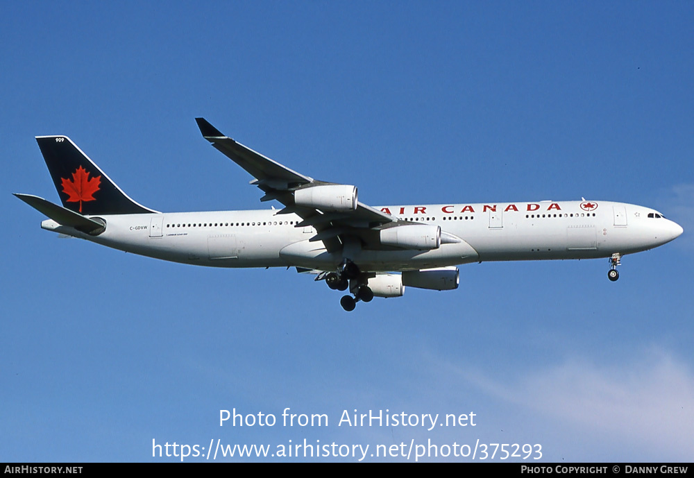 Aircraft Photo of C-GDVW | Airbus A340-313 | Air Canada | AirHistory.net #375293