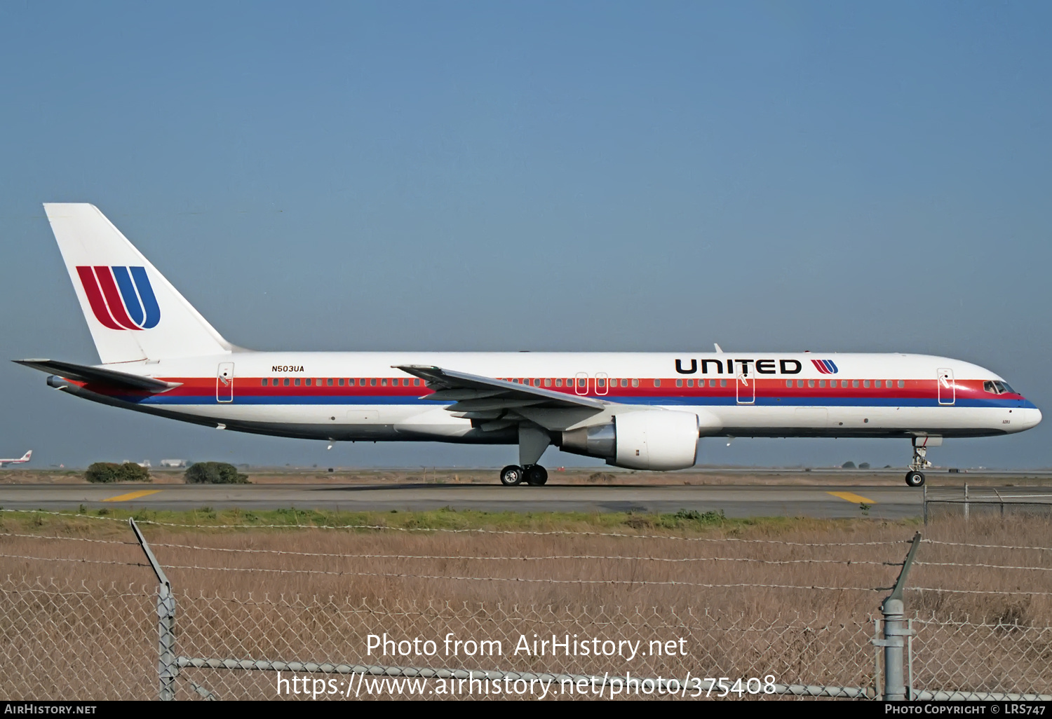 Aircraft Photo of N503UA | Boeing 757-222 | United Airlines | AirHistory.net #375408