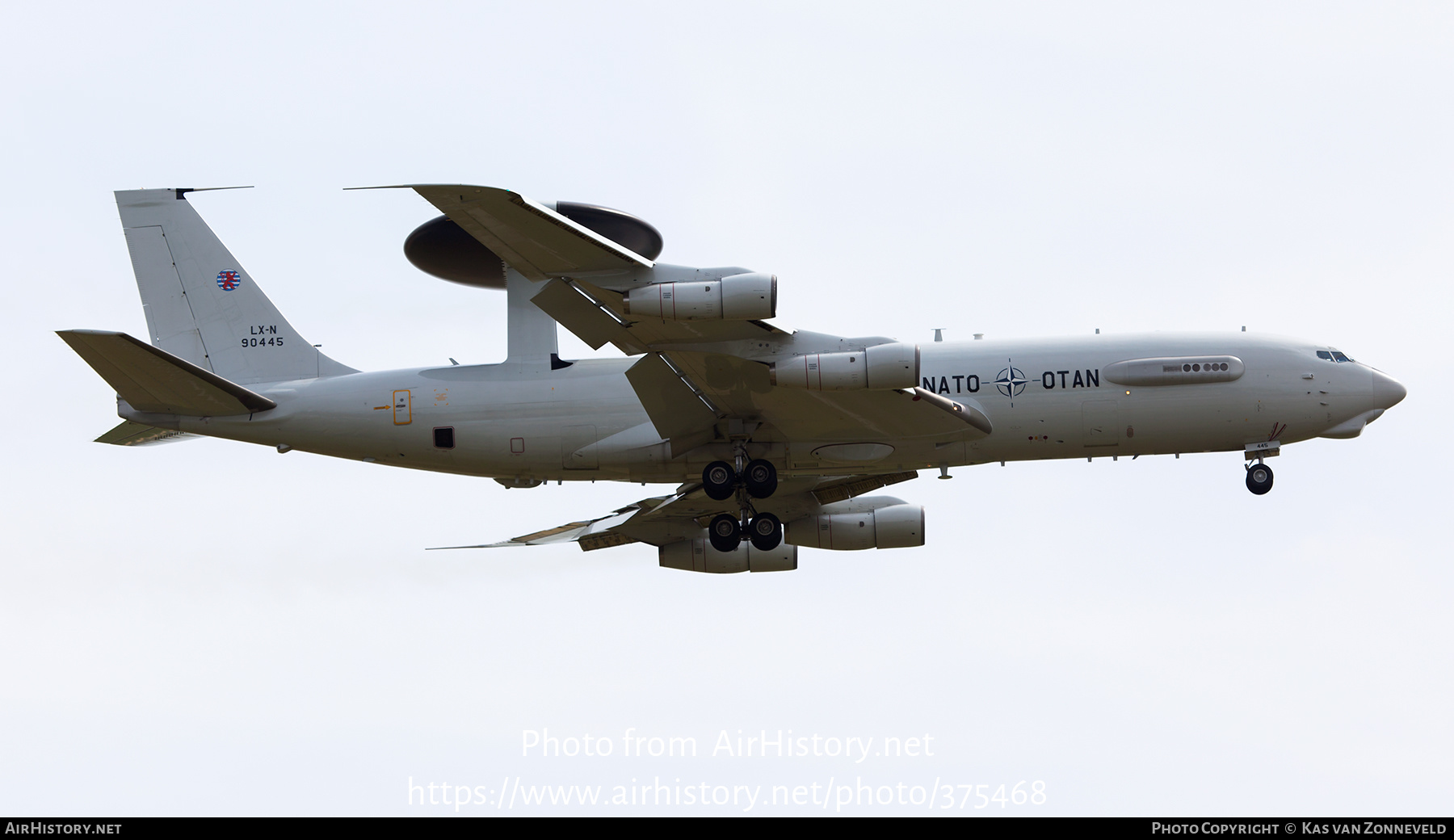 Aircraft Photo of LX-N90445 | Boeing E-3A Sentry | Luxembourg - NATO | AirHistory.net #375468