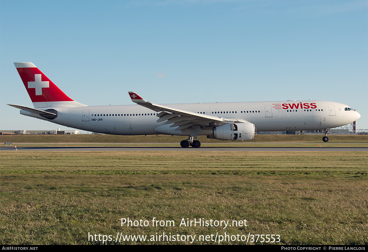 Aircraft Photo of HB-JHI | Airbus A330-343 | Swiss International Air Lines | AirHistory.net #375553