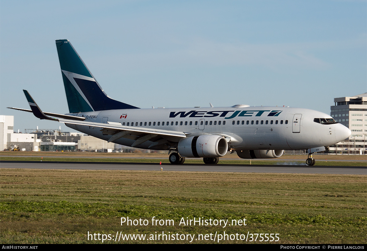 Aircraft Photo of C-FEWJ | Boeing 737-7CT | WestJet | AirHistory.net #375555