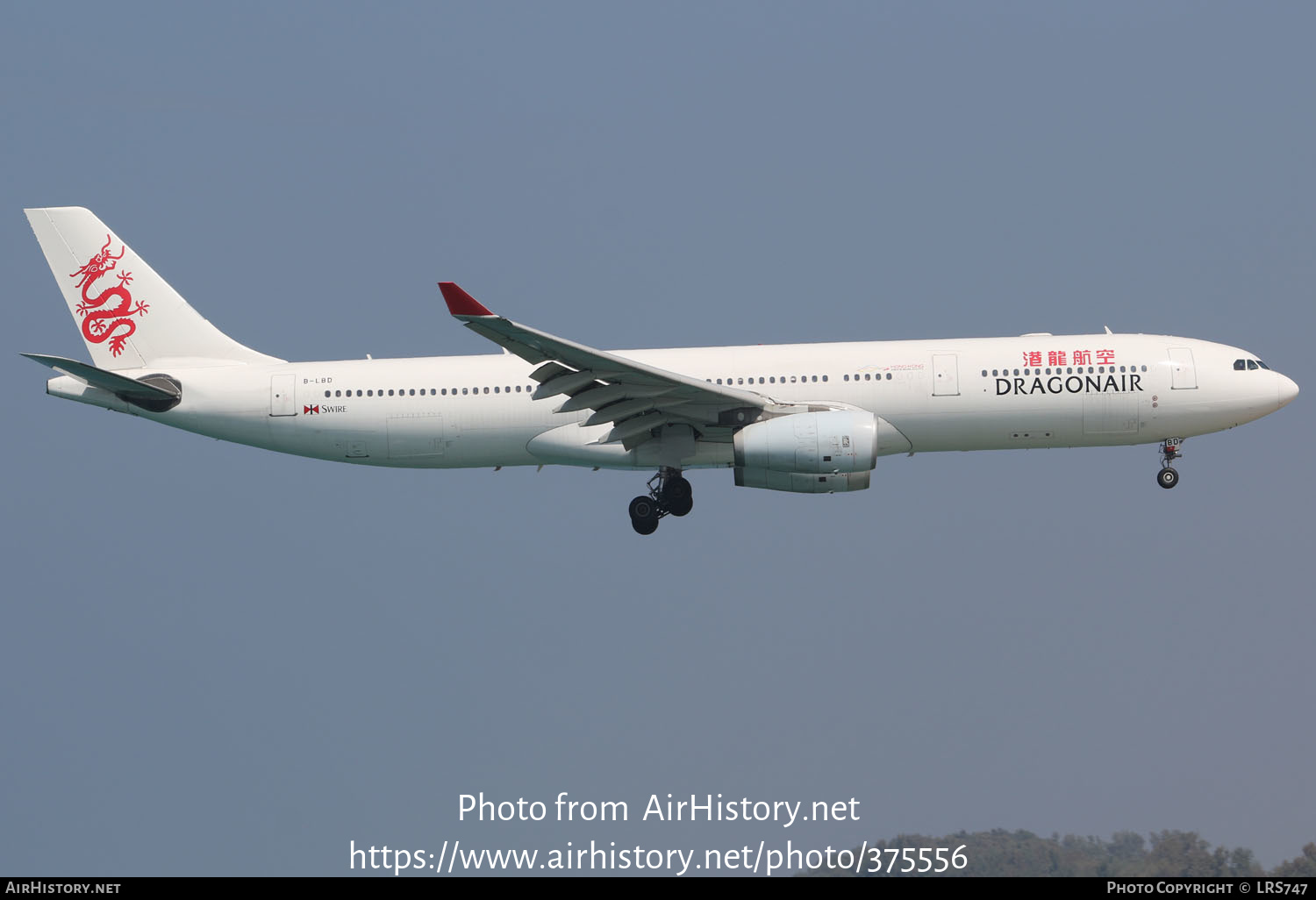 Aircraft Photo of B-LBD | Airbus A330-343E | Dragonair | AirHistory.net #375556