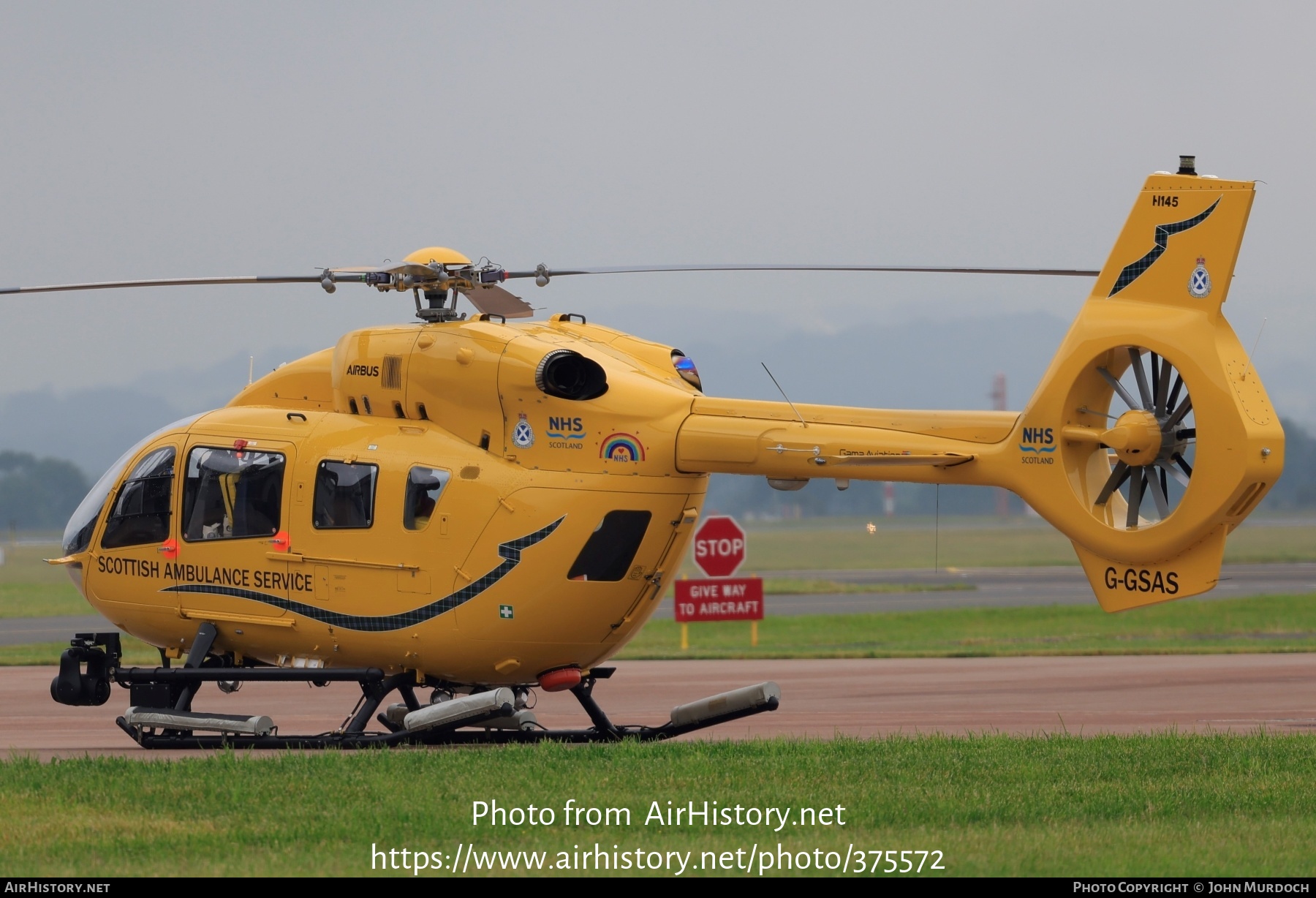 Aircraft Photo of G-GSAS | Airbus Helicopters EC-145 (BK-117 D-2) | Scottish Ambulance Service | AirHistory.net #375572