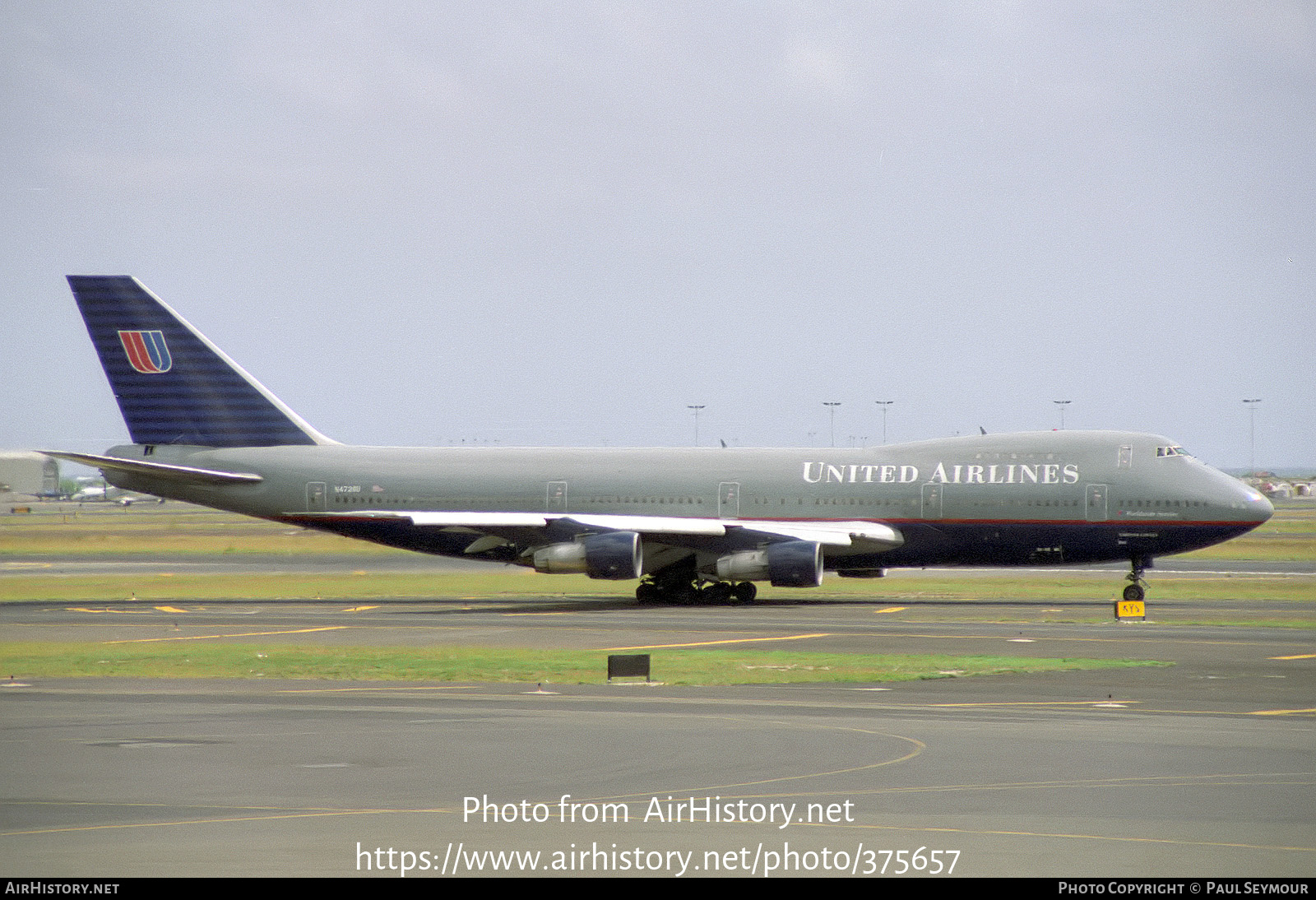 Aircraft Photo of N4728U | Boeing 747-122 | United Airlines | AirHistory.net #375657