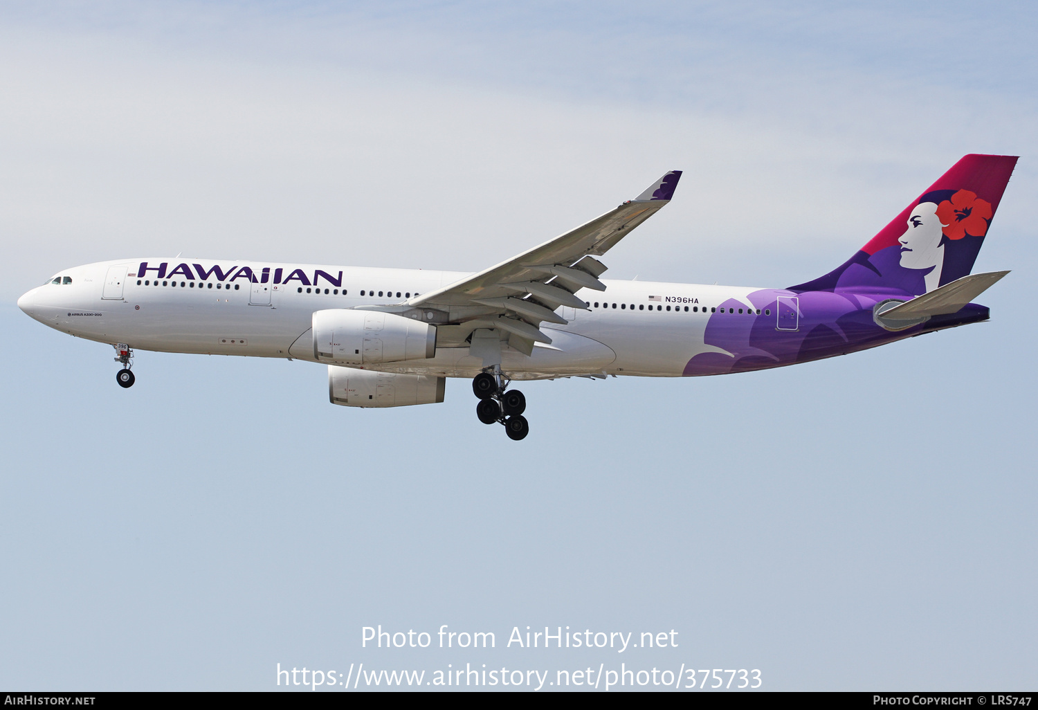 Aircraft Photo of N396HA | Airbus A330-243 | Hawaiian Airlines | AirHistory.net #375733