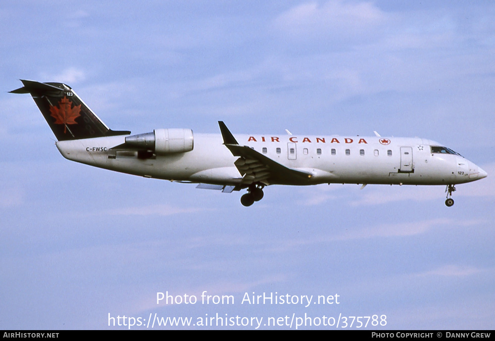 Aircraft Photo of C-FWSC | Canadair CRJ-100ER (CL-600-2B19) | Air Canada | AirHistory.net #375788