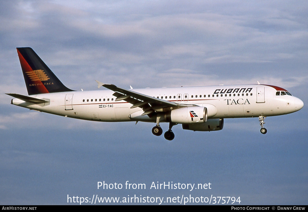 Aircraft Photo of EI-TAC | Airbus A320-233 | TACA - Transportes Aéreos Centro Americanos | AirHistory.net #375794