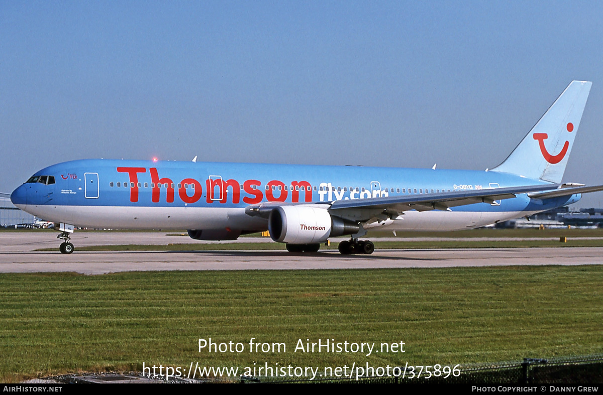 Aircraft Photo of G-OBYG | Boeing 767-304/ER | Thomsonfly | AirHistory.net #375896