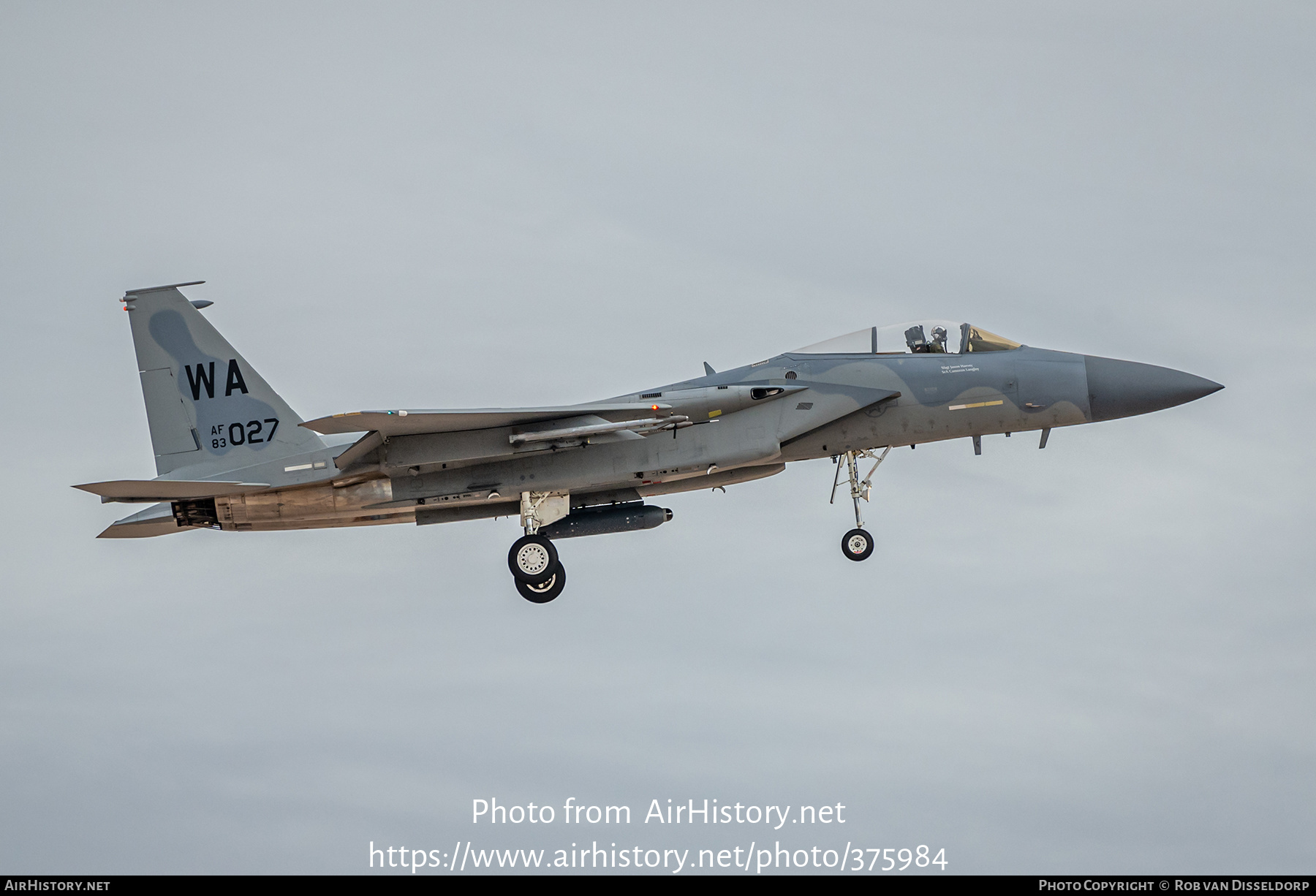 Aircraft Photo of 83-0027 / AF83-027 | McDonnell Douglas F-15C Eagle | USA - Air Force | AirHistory.net #375984