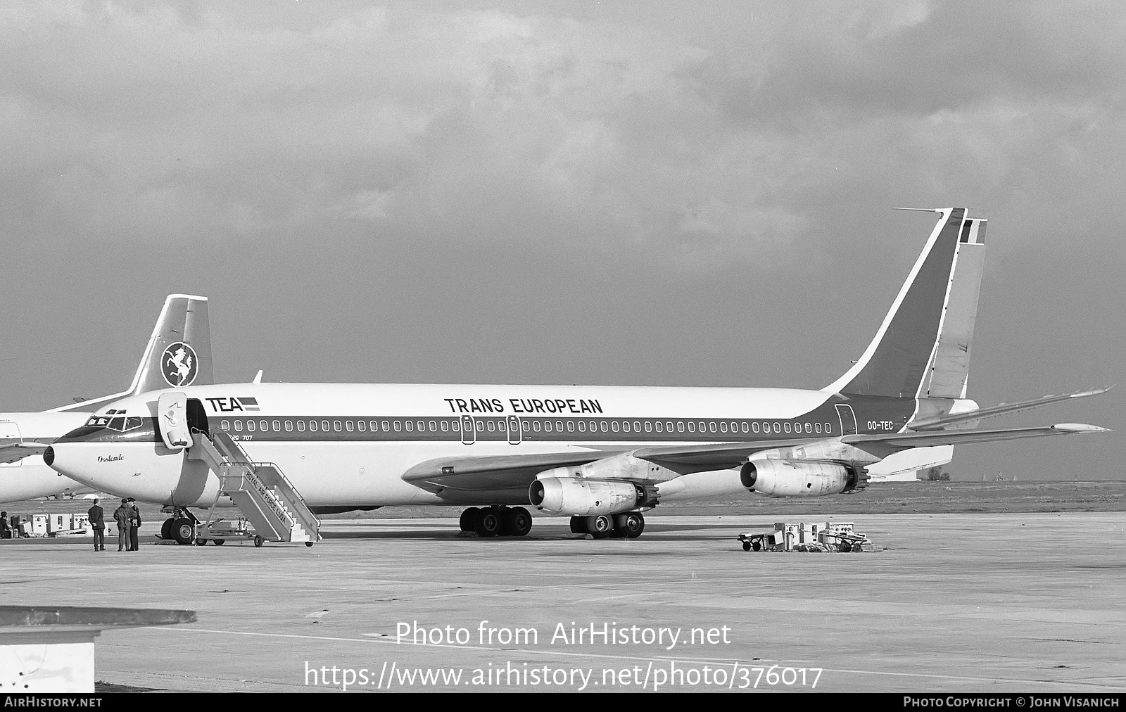 Aircraft Photo of OO-TEC | Boeing 707-131 | TEA - Trans European Airways | AirHistory.net #376017