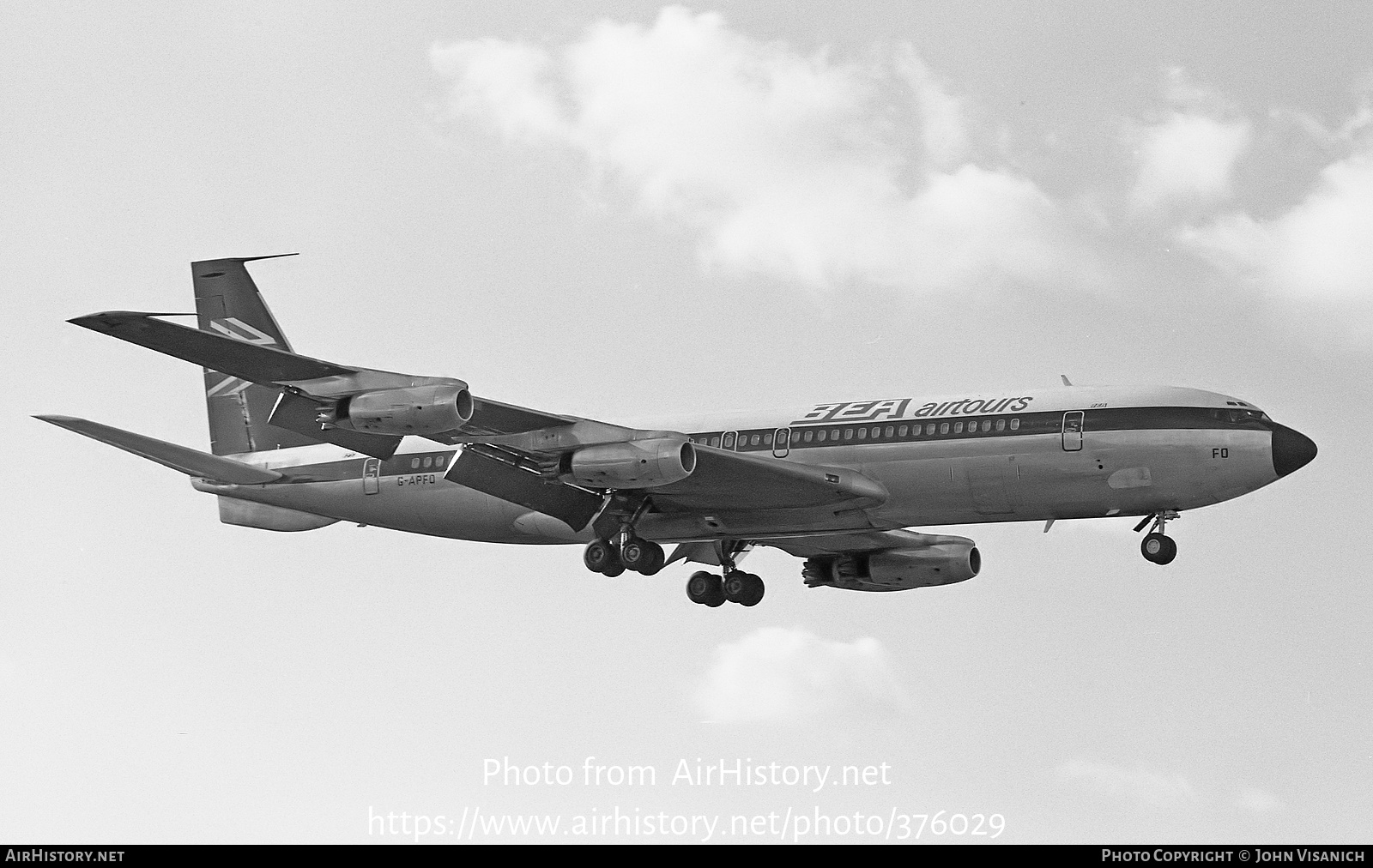 Aircraft Photo of G-APFO | Boeing 707-436 | BEA Airtours - British European Airways | AirHistory.net #376029
