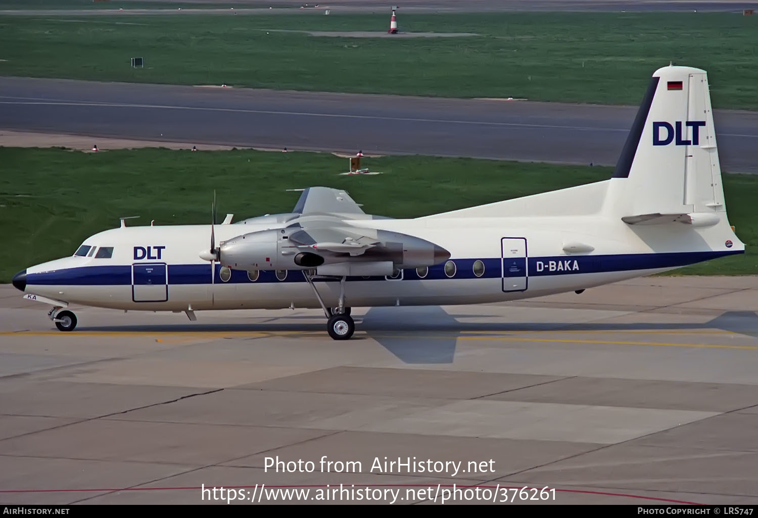 Aircraft Photo of D-BAKA | Fokker F27-100 Friendship | DLT - Deutsche Luftverkehrsgesellschaft | AirHistory.net #376261