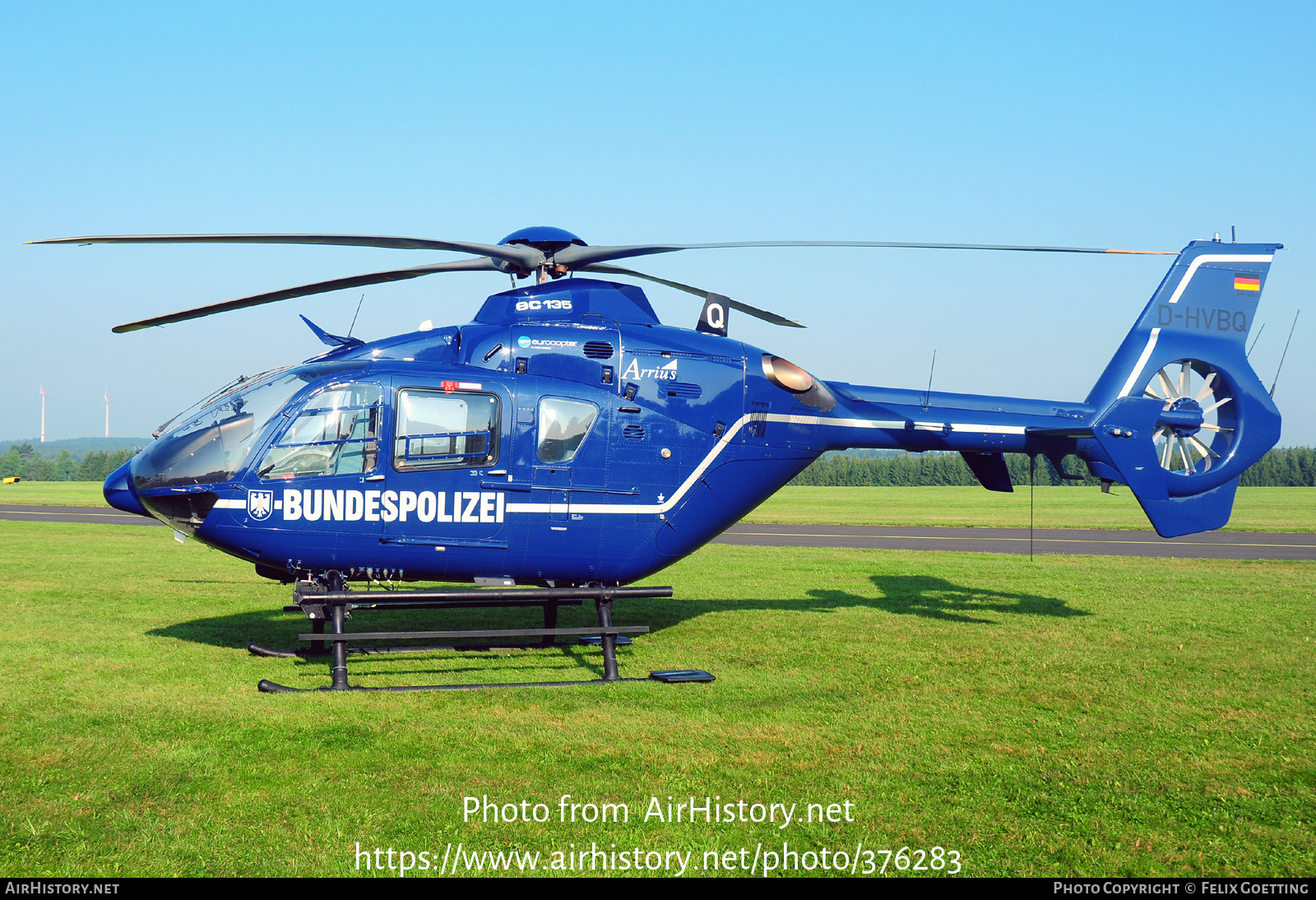 Aircraft Photo of D-HVBQ | Eurocopter EC-135T-2 | Bundespolizei | AirHistory.net #376283