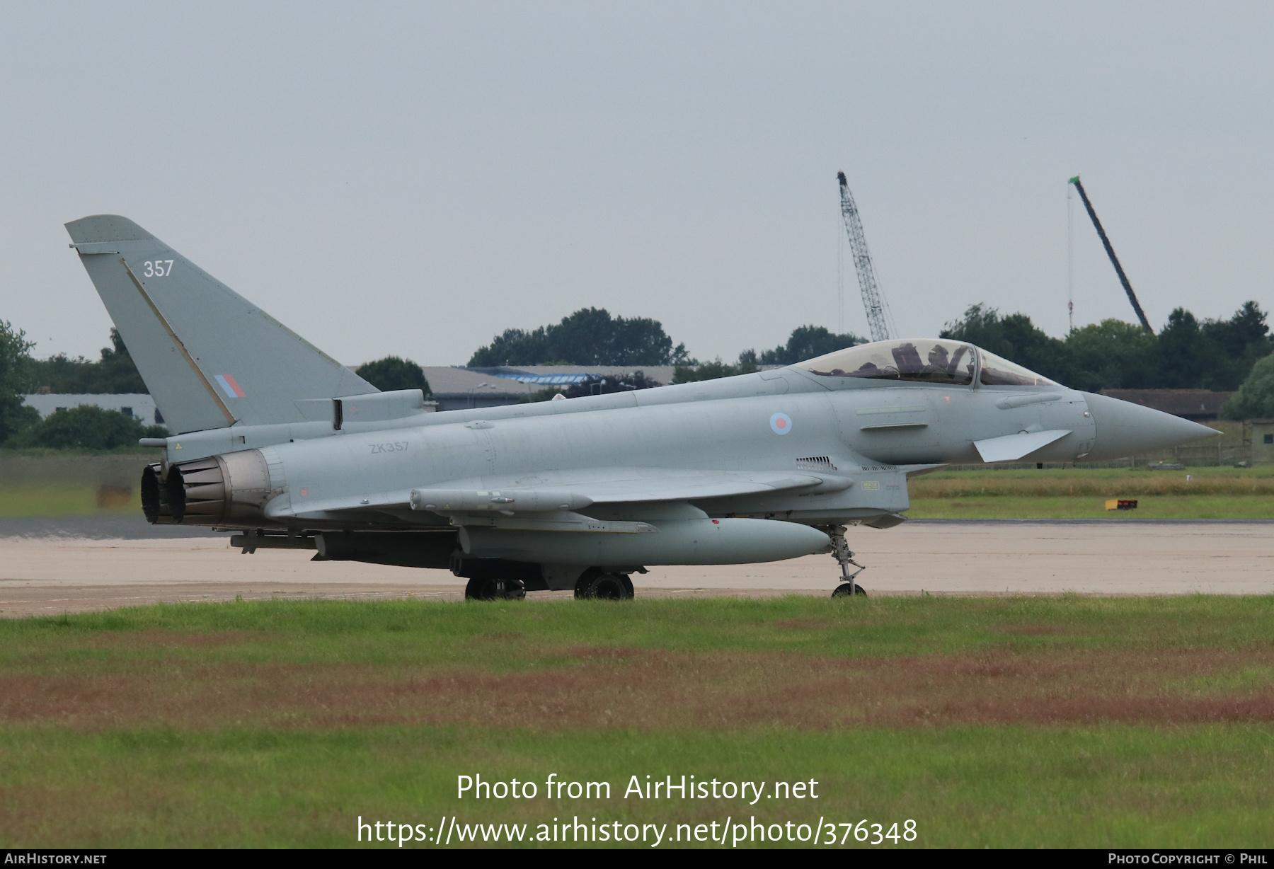 Aircraft Photo of ZK357 | Eurofighter EF-2000 Typhoon FGR4 | UK - Air Force | AirHistory.net #376348