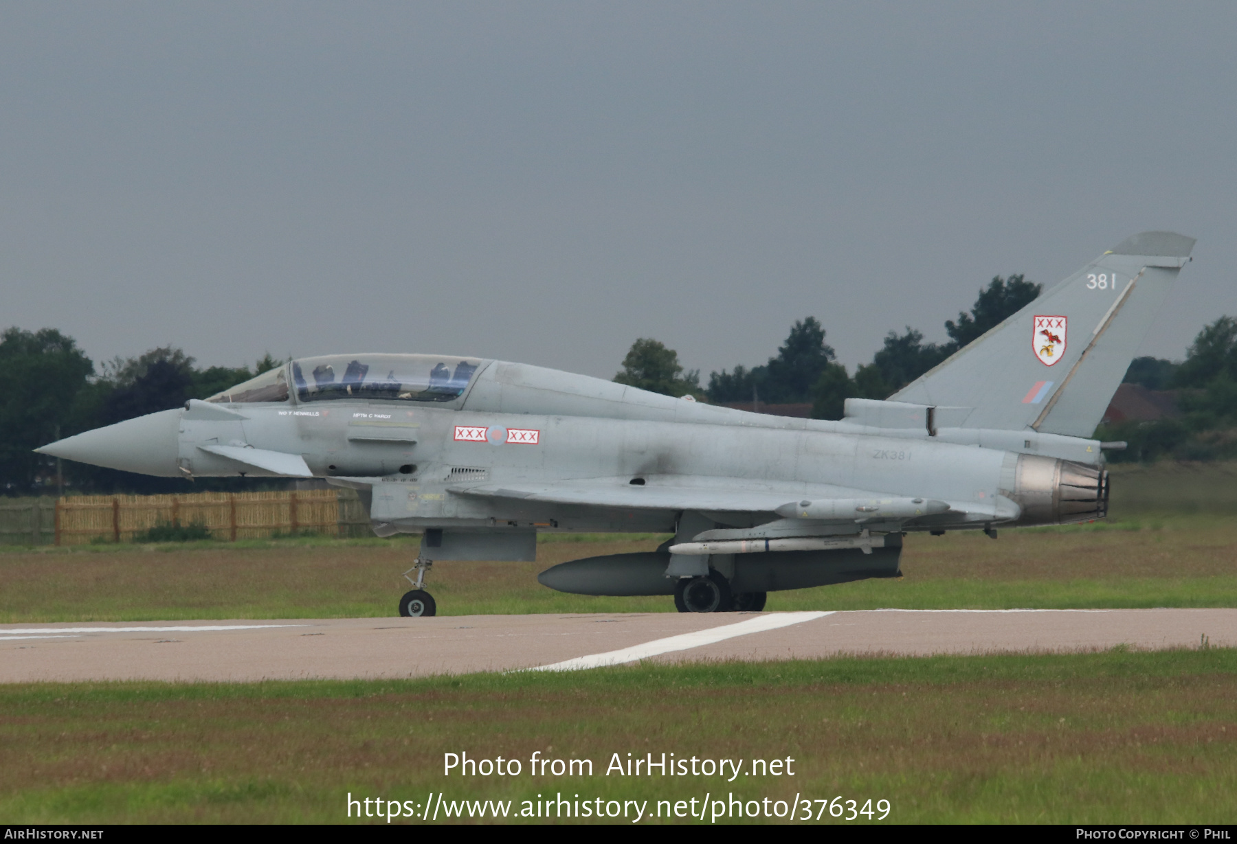 Aircraft Photo of ZK381 | Eurofighter EF-2000 Typhoon T3 | UK - Air Force | AirHistory.net #376349