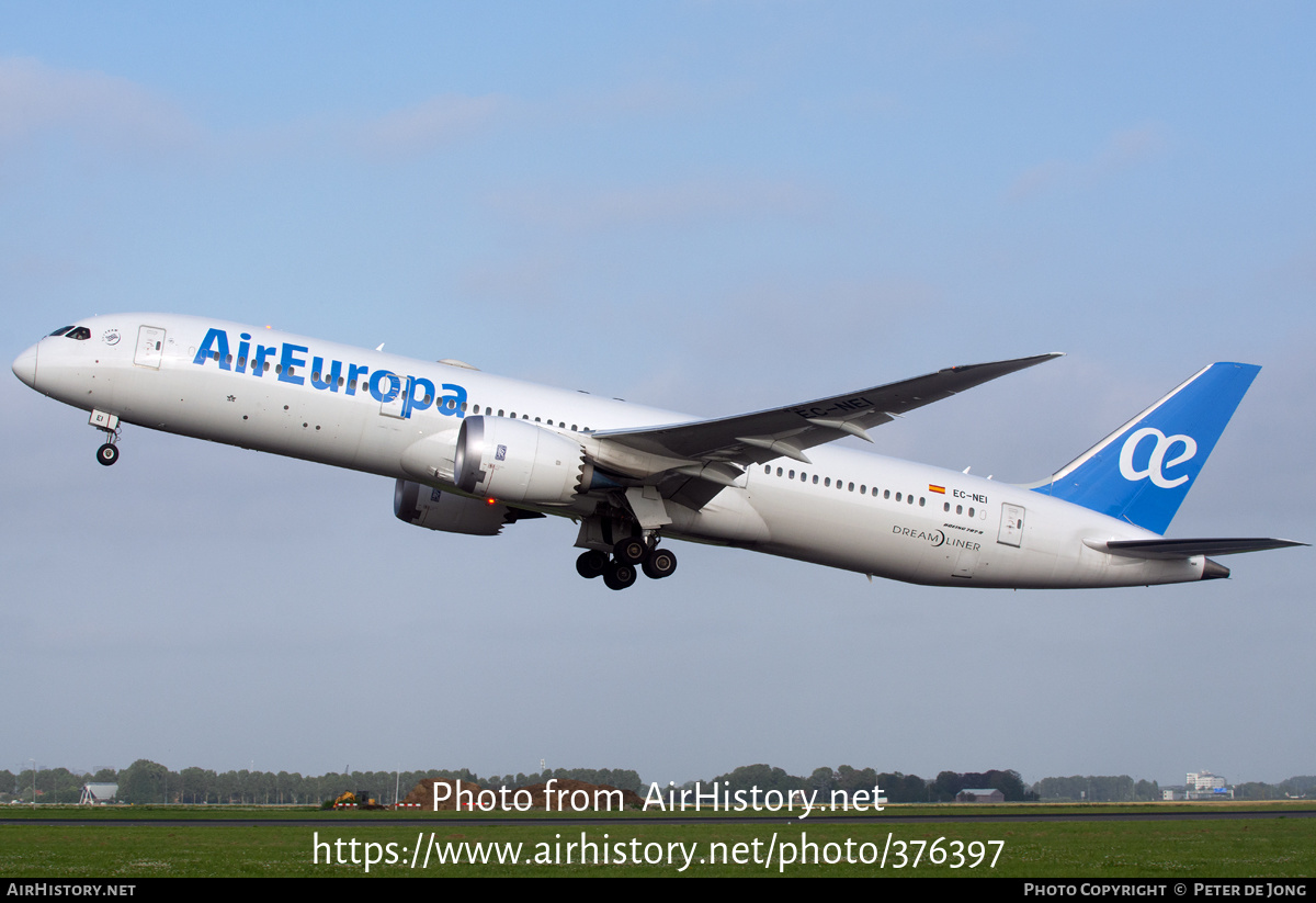 Aircraft Photo of EC-NEI | Boeing 787-9 Dreamliner | Air Europa | AirHistory.net #376397