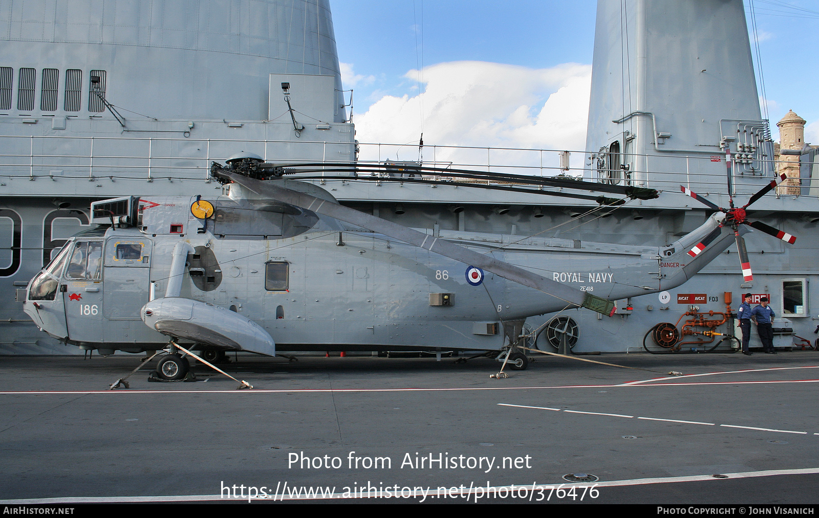 Aircraft Photo of ZE418 | Westland WS-61 Sea King ASaC7 | UK - Navy | AirHistory.net #376476