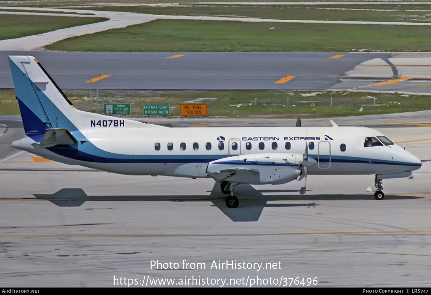 Aircraft Photo of N407BH | Saab-Fairchild SF-340A | Eastern Express | AirHistory.net #376496