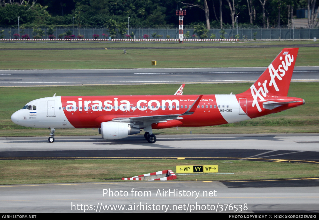 Aircraft Photo of HS-CBD | Airbus A320-216 | AirAsia | AirHistory.net #376538