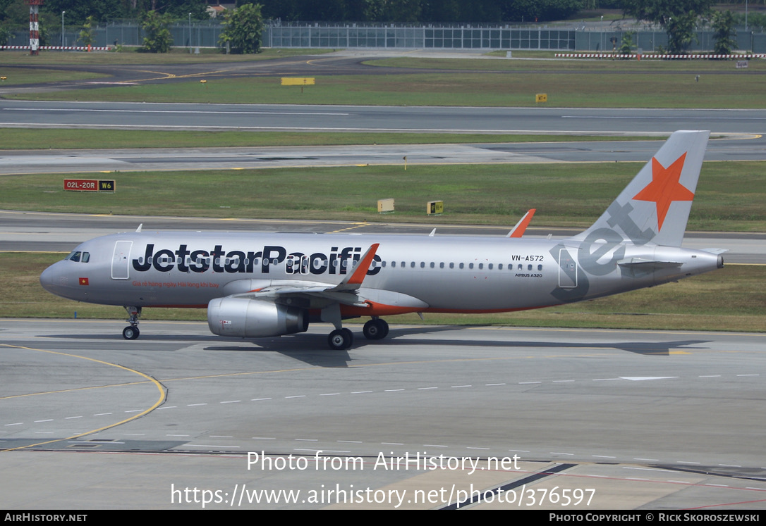 Aircraft Photo of VN-A572 | Airbus A320-232 | Jetstar Pacific Airways | AirHistory.net #376597